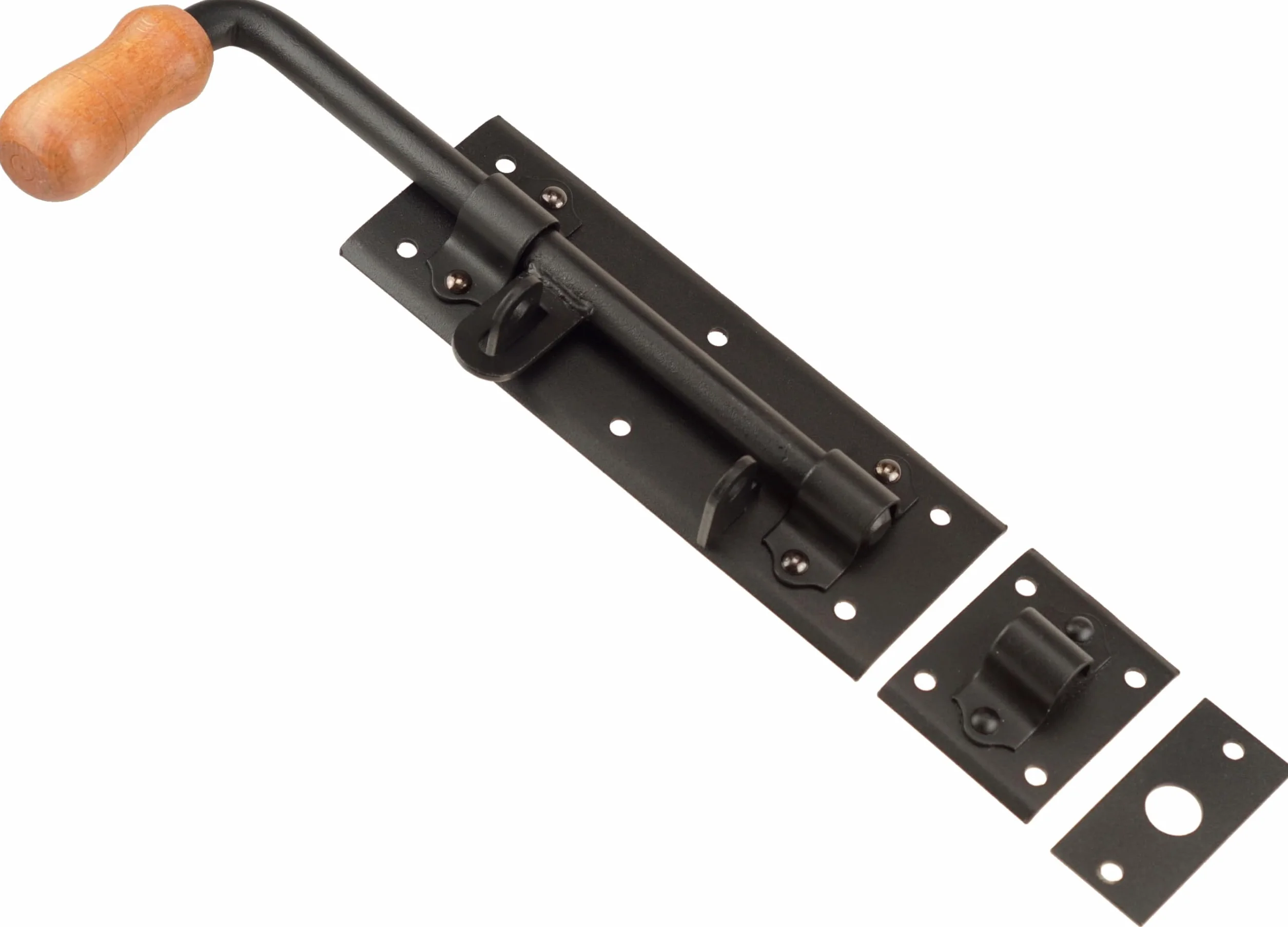Catenacci per cancelli, 2 pezzi x 280 mm, neri, catenaccio per porta, serratura per porta, catenaccio, catenaccio per cancello da giardino