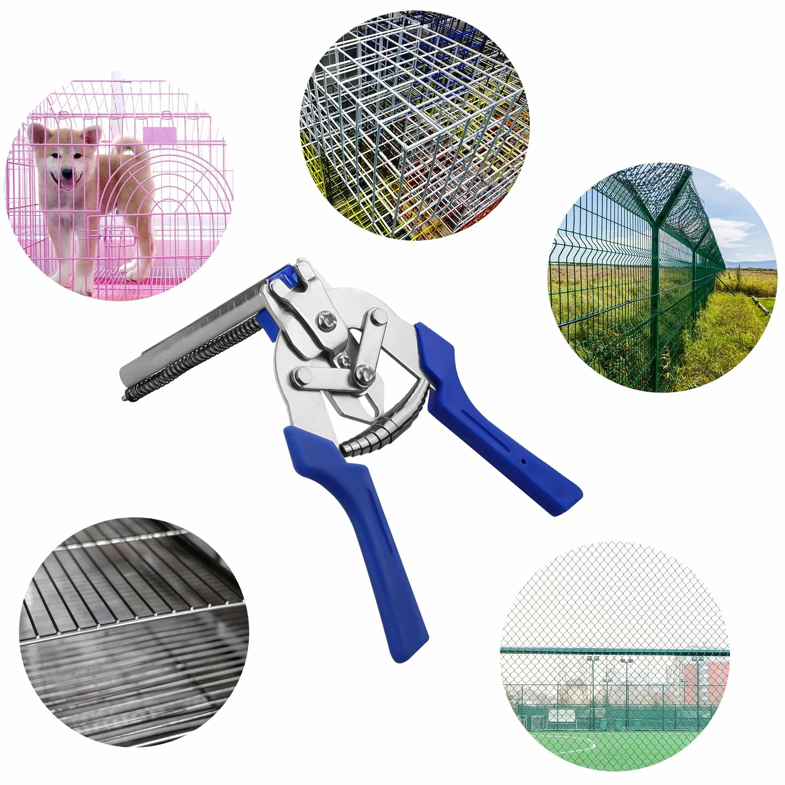 Pinza per anelli di maiale, pinza per recinzione rapida 600 clip M, strumenti manuali per gabbie animali