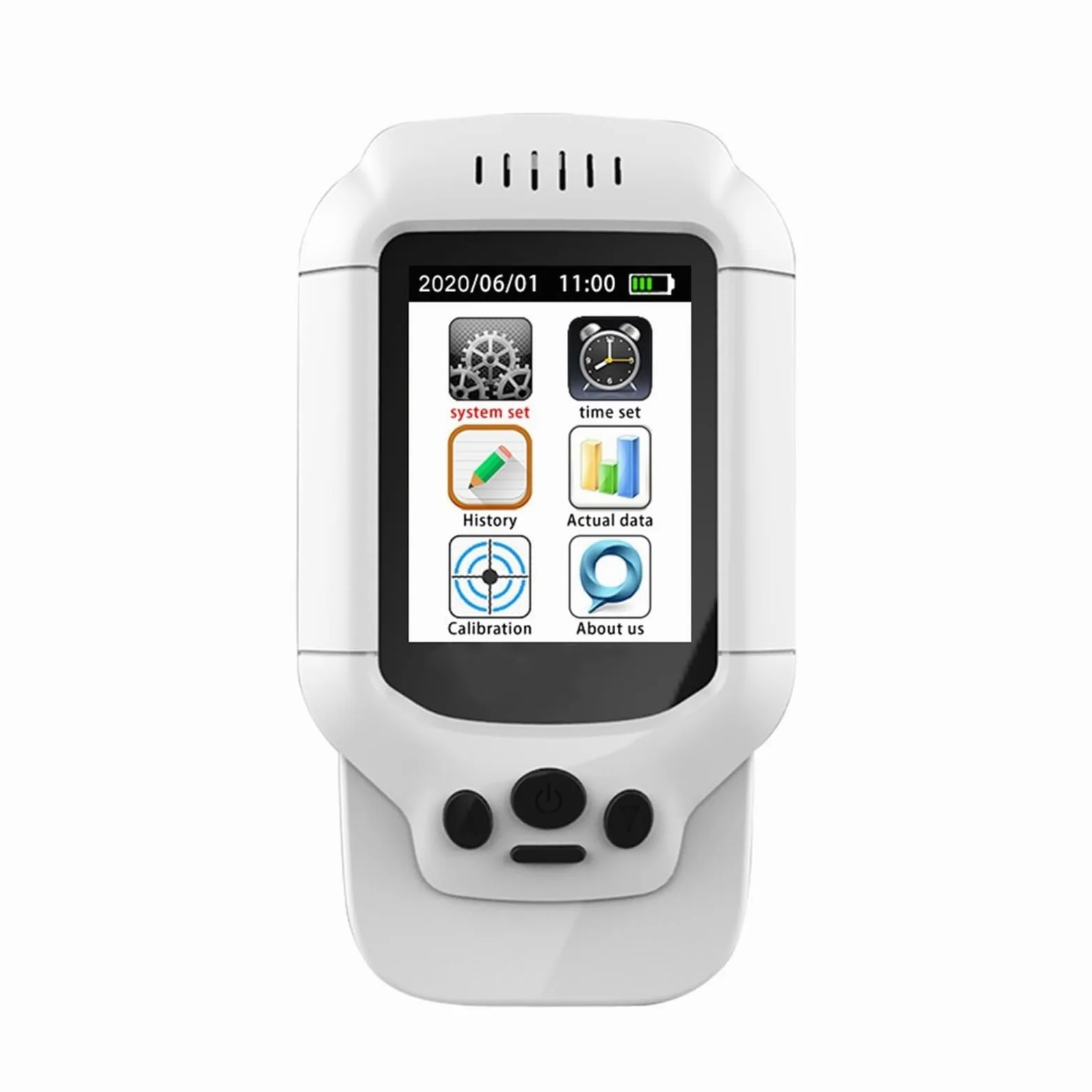 Misuratore di ozono portatile Rilevatore O3 0-5ppm Gamma Tester Monitor qualità 'aria TVOC Analizzatore PM2.5 Sensore gas Per cucina e camper