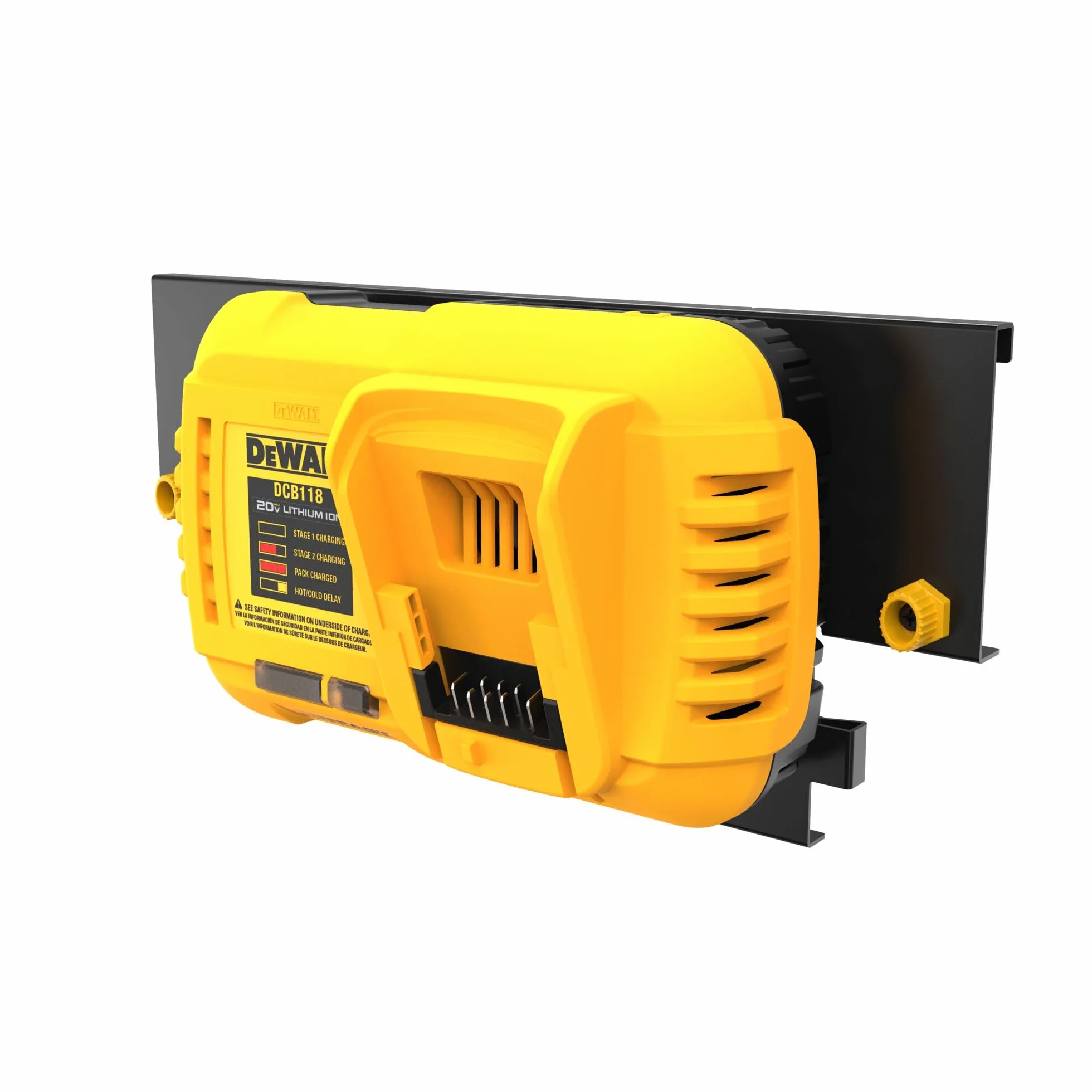 DEWALT DWST82821 Organizer per batteria e caricabatterie montaggio su rotaia sistema di archiviazione officina
