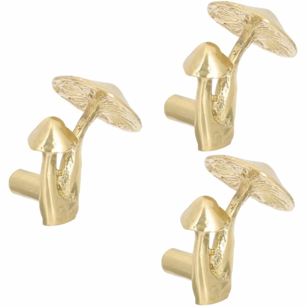 ORFOFE 3 Pomelli in Ottone Per Mobili Per La Sostituzione Della Maniglia Della Porta Dellarmadio Decorativi in Stile Fungo