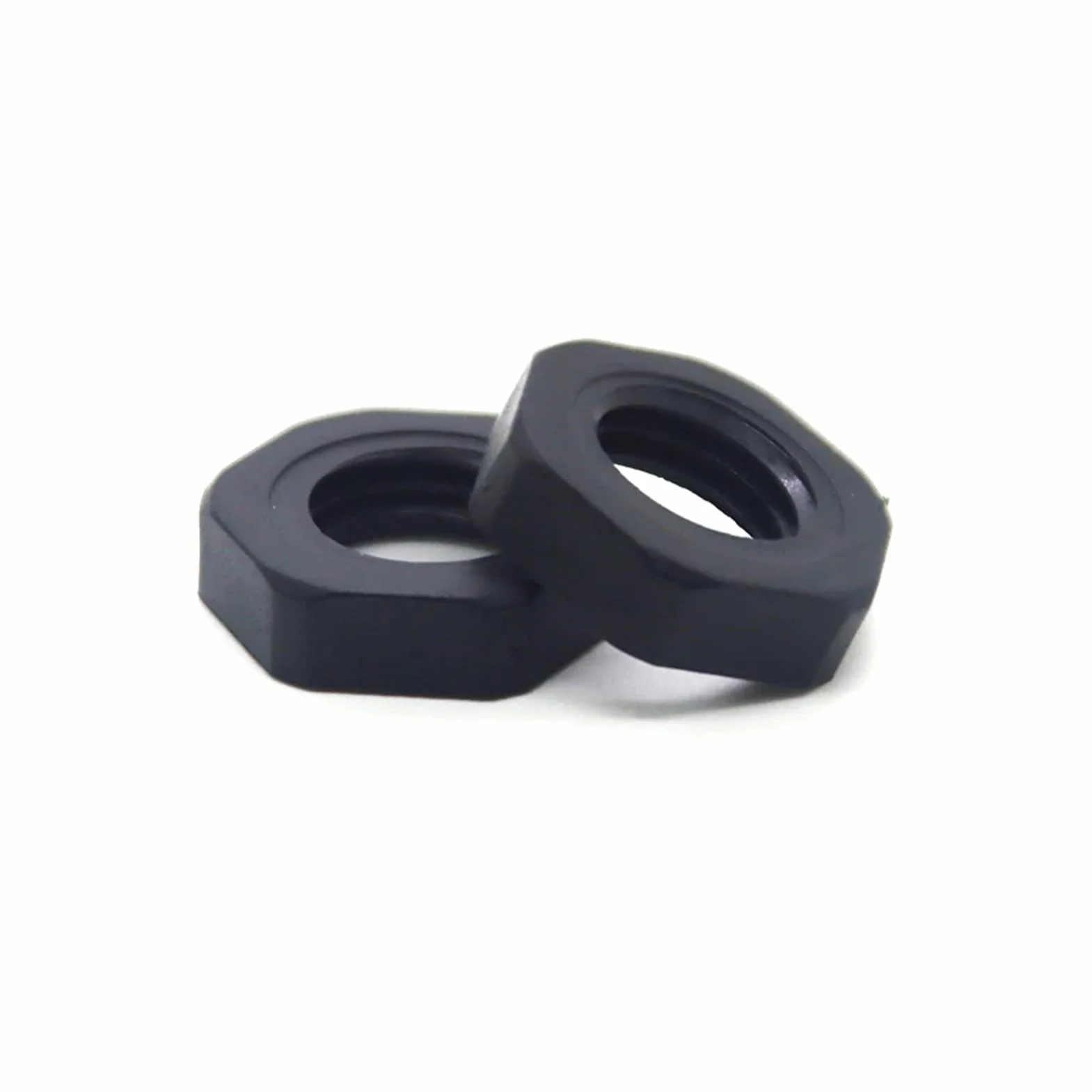 Dado In Plastica Esagonale Nero Nylon M30X1.5 M5-M72 Passo 1.5mm/2mm
