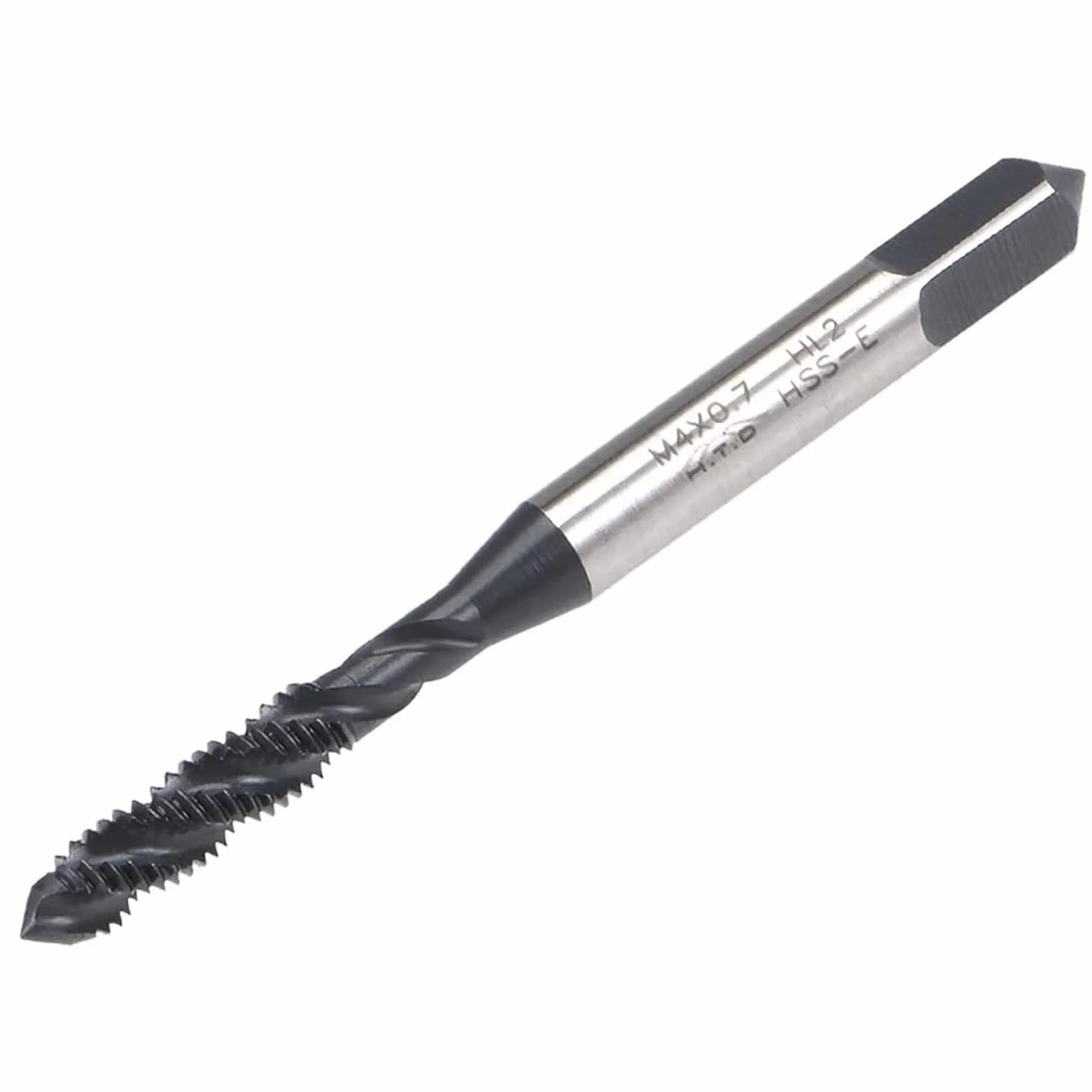 TOP-VIGOR Maschi filettati a spirale M4 x 0,7 mm HSS nitrurazione H2 2 pezzi