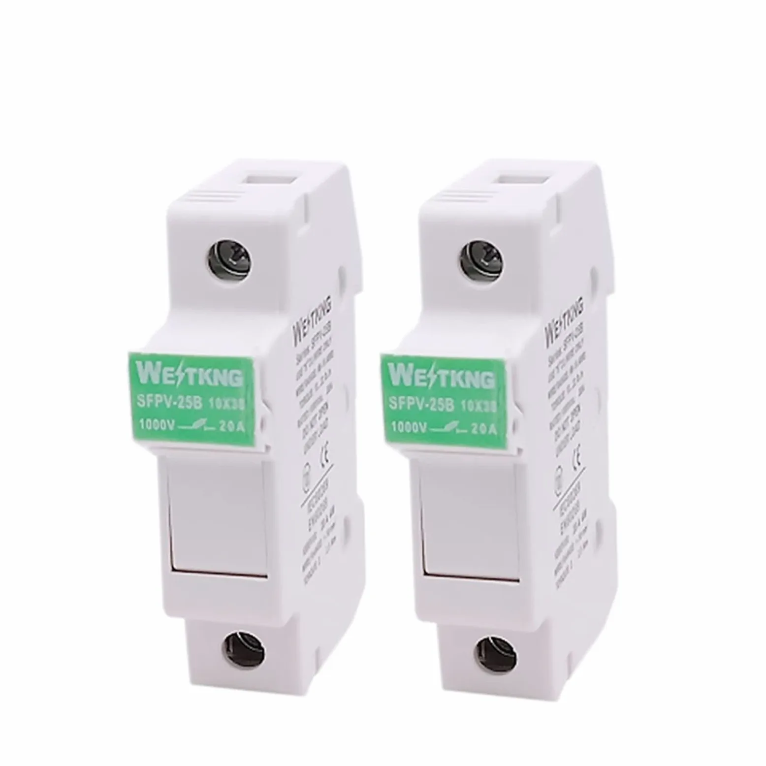 ERNZI 5 Set portafusibili solari fotovoltaici con 10 * 38 mm DC 1000 V 1 A 3 A 5 A 10 A 15 A 20 A 25 A 32 A