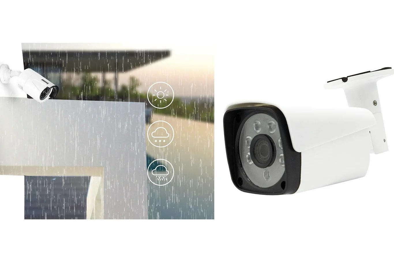 KIT VIDEOSORVEGLIANZA COMPLETO NVR POE 4 CANALI 4 TELECAMERE 2MPX IP NVR+4 TELECAMERE+CAVO DI ALIMENTAZIONE