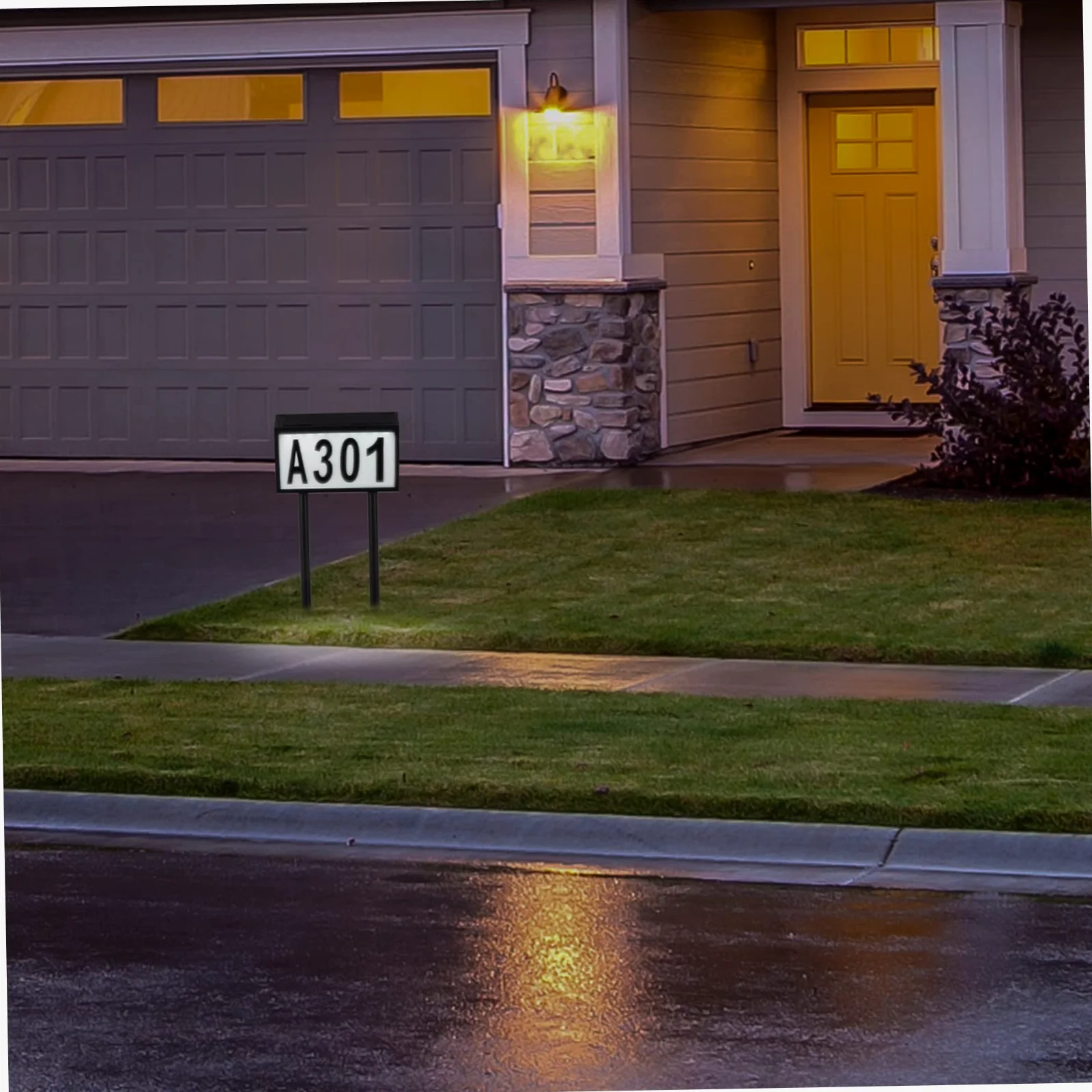 NUOBESTY Luce Solare per Numeri Civici Led, Lampada Numerica 5 Lettere e 3 Gruppi di Numeri, Targa Indirizzo Sensore Crepuscolare per Esterno, Kit per Segnalazione Casa Notte