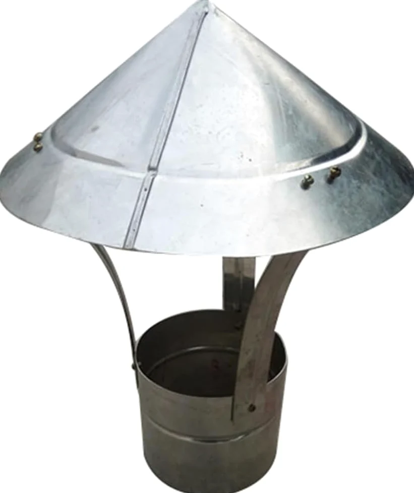 Copertura antipioggia per camino in acciaio inox, protezione per condotti di ventilazione