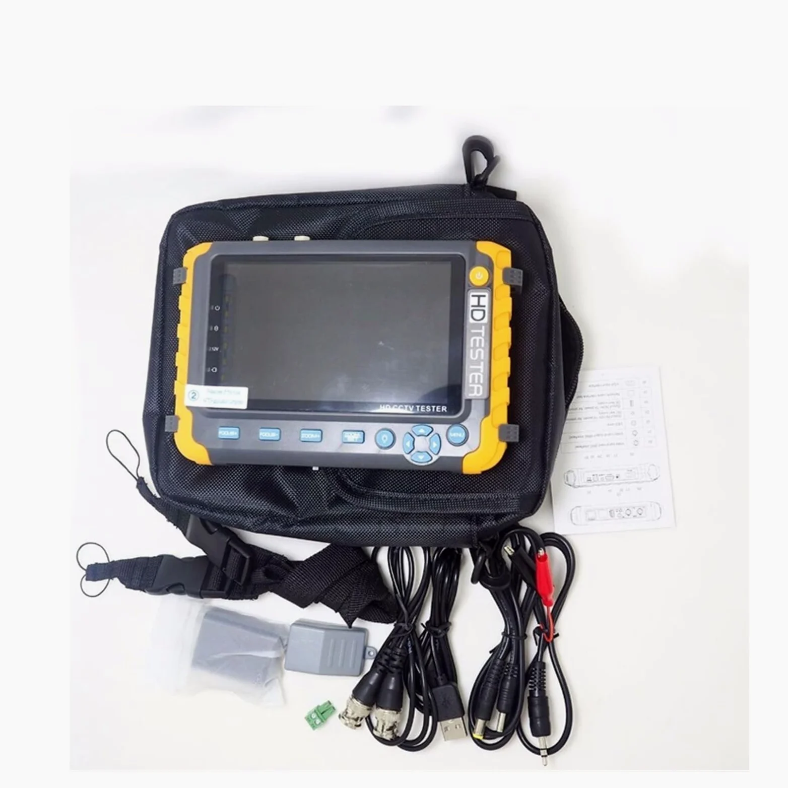 Tester Portatile per Fotocamere, CCTV IV8W AHD/CVI/TVI CVBS CCTV Tester Tester for Telecamere CCTV Tester AHD con Ingresso VGA Tester Video CFTV Mini Monitor Test di Videosorveglianza