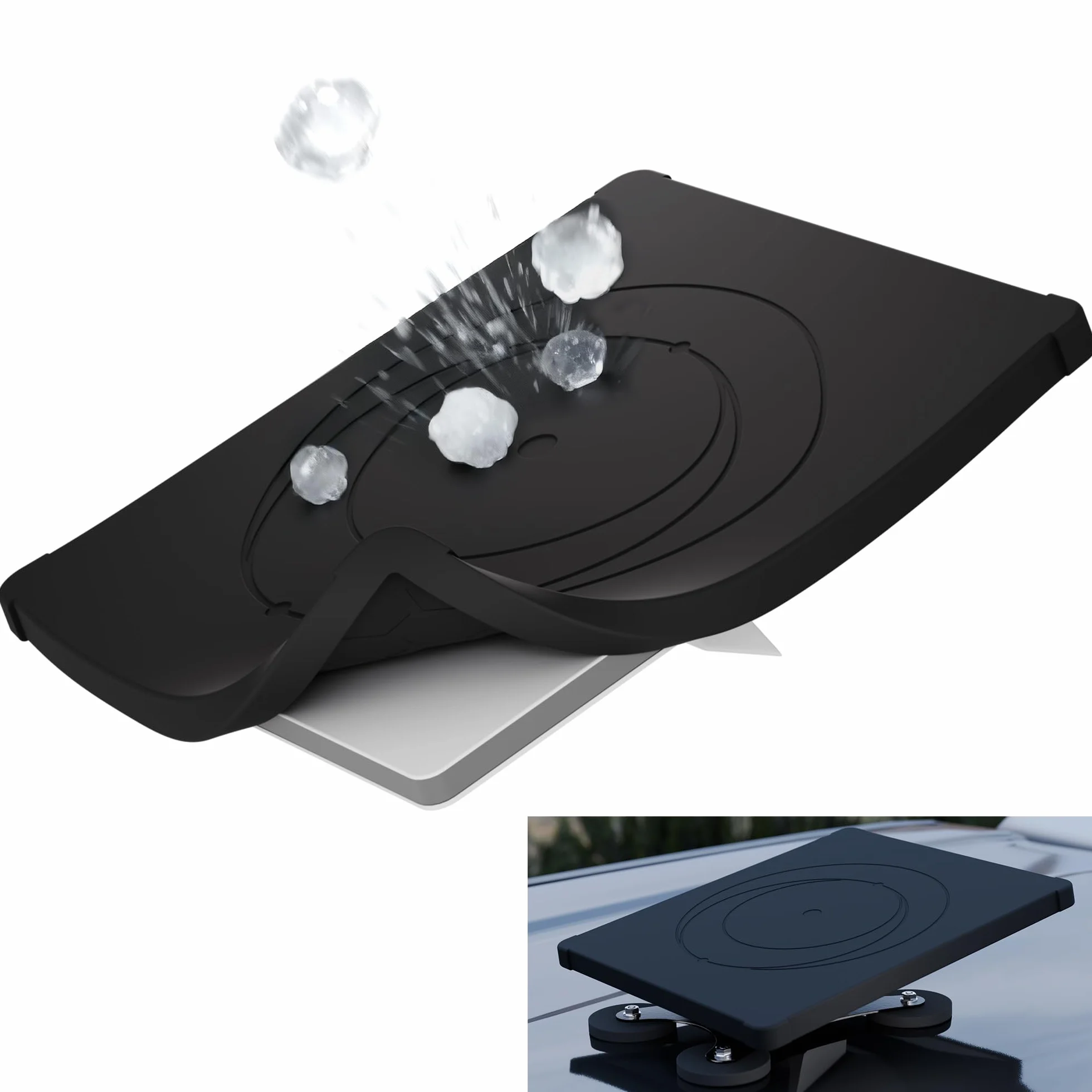 Joinfworld Starlink Mini Case,Starlink Custodia protettiva standard Gen 3,Cover in silicone per mini accessori Dishy,mpermeabile, antiurto,sicura per segnale,per proteggere da rocce, sabbia (Nero)