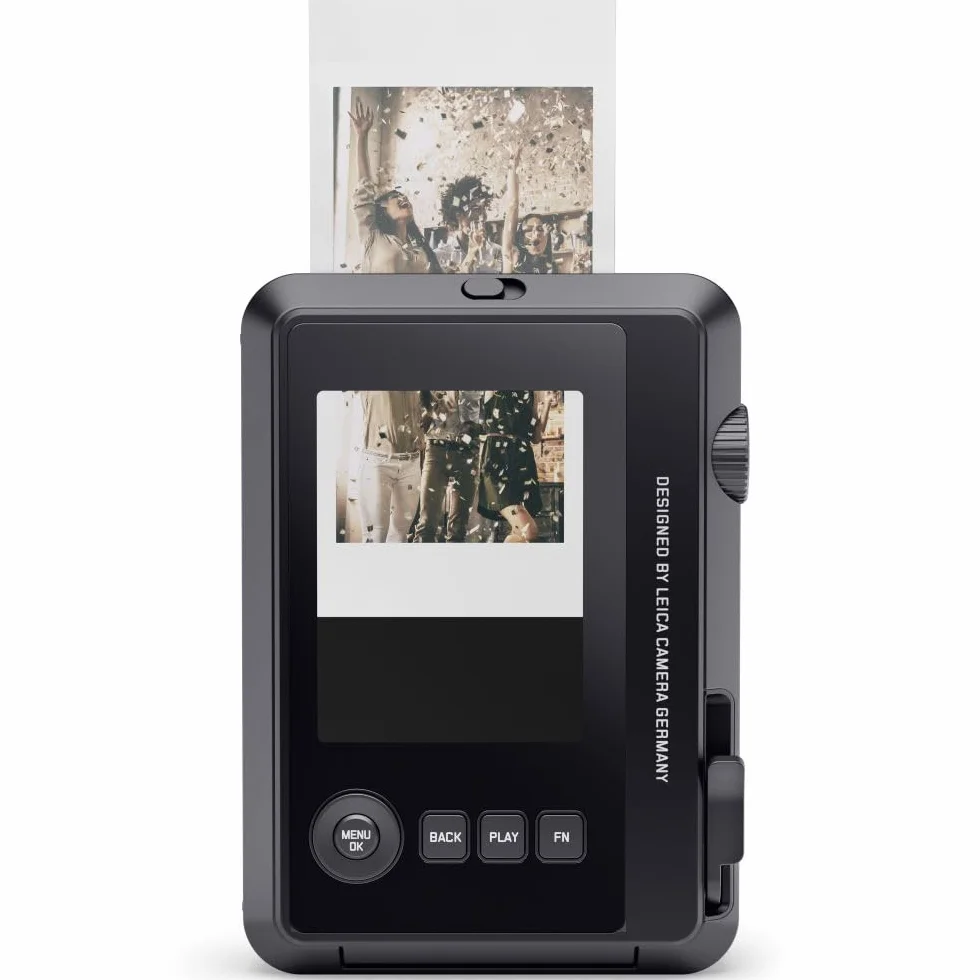 Leica Sofort 2 Fotocamera Digitale Istantanea con Display LCD, 2 Trigger, 10 Effetti Lente e Supporto per l'App Leica FOTOS (Nero)
