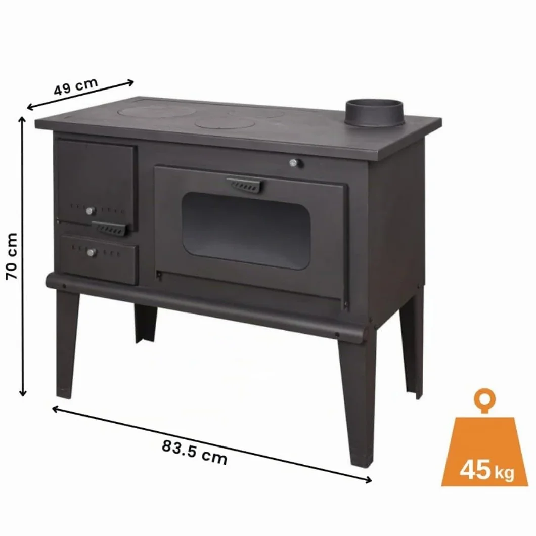 Stufa a Legna con Forno BALKAN ENERGY Modello 4014 7.9kW