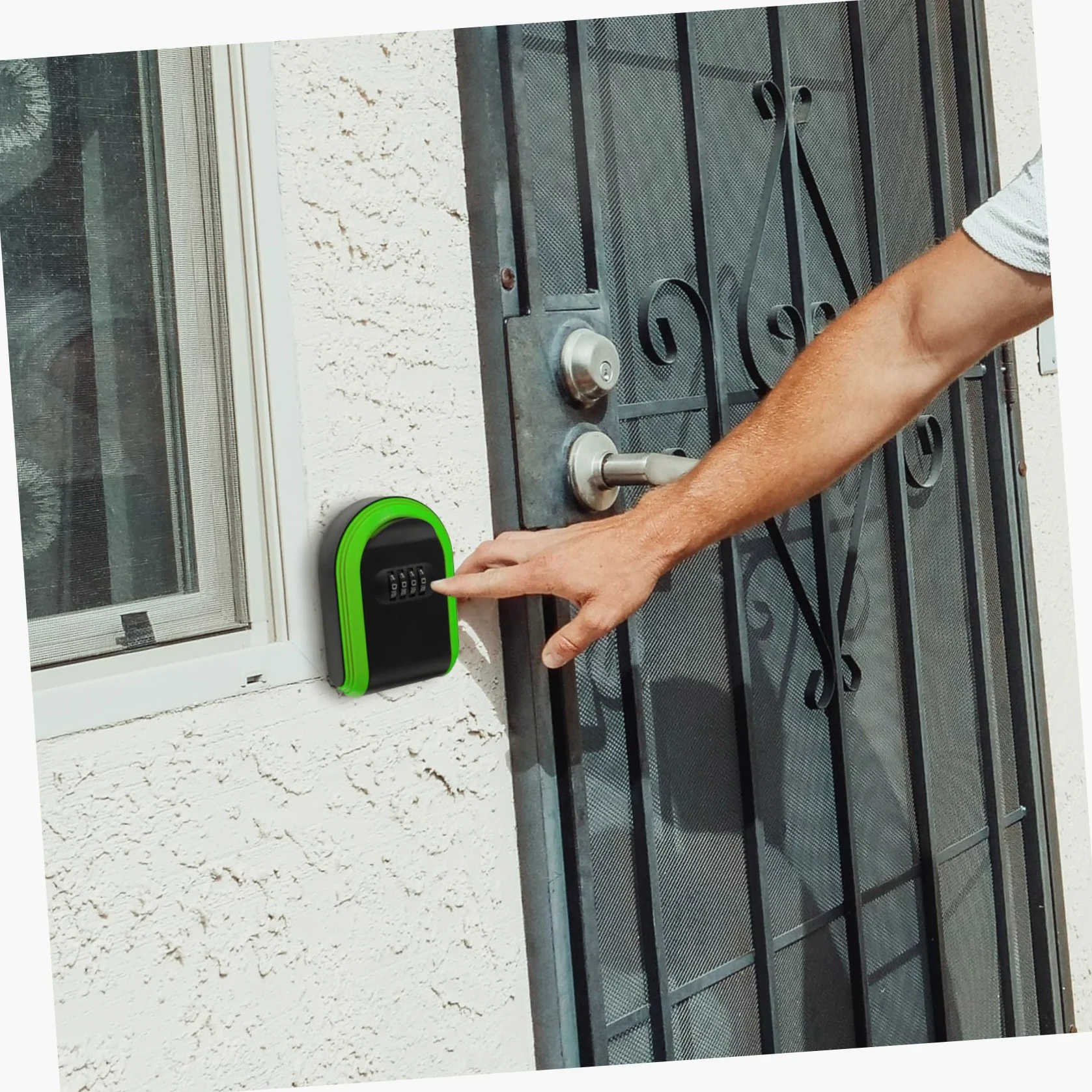 STOBOK 5pezzi Scatola Portachiavi Da Muro Con Combinazione Serratura Per Esterni Facile Da Installare Per Case e Uffici Resistente e Pratica Per Conservare Chiavi Di Riserva