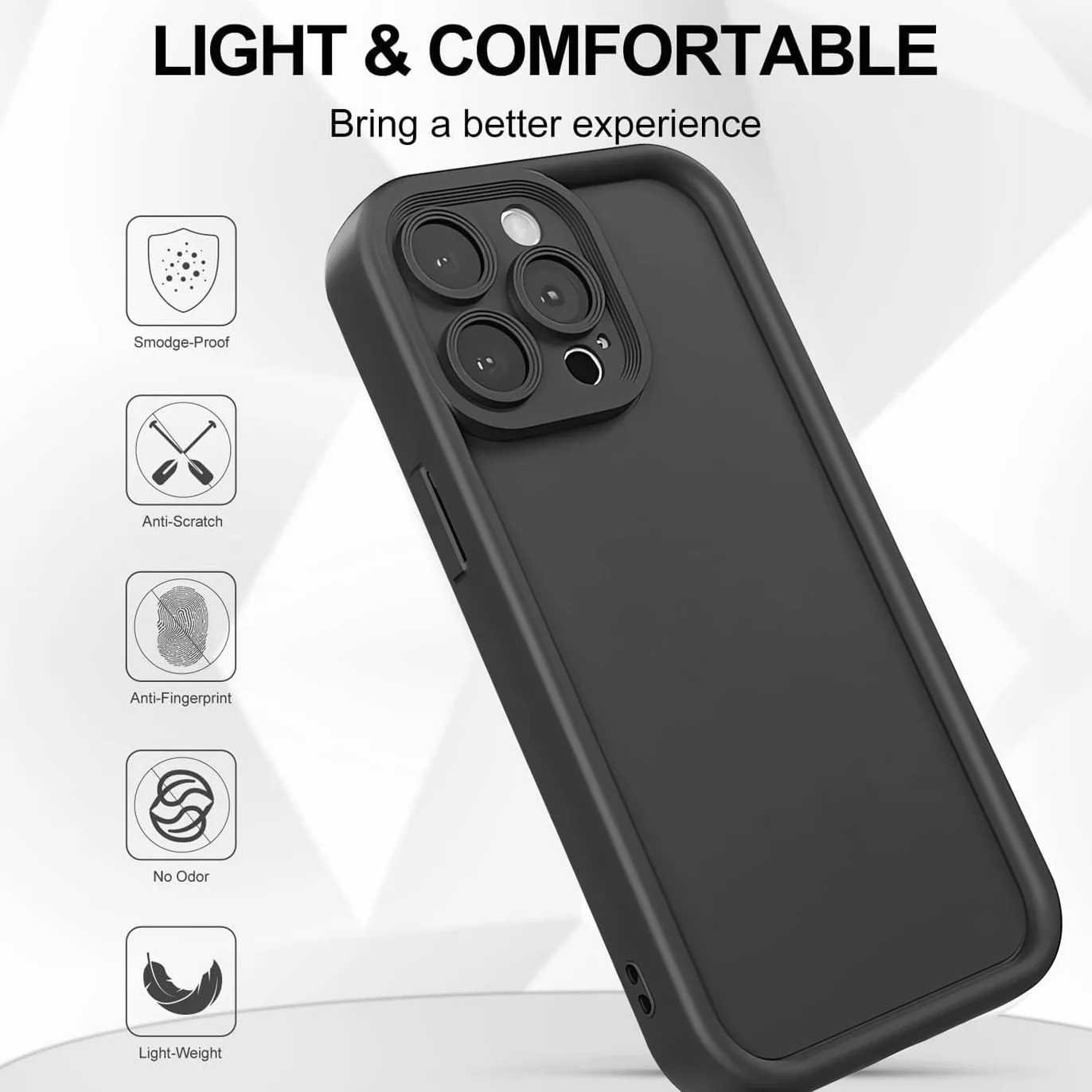 PanXCase Cover per Oppo A6x 5G/4G / Oppo A6 5G/4G - Custodia Silicone Sottile Elegant Disegni Morbida Leggera, Protezione Fotocamera Antiurto Antigraffio Case (Nero)