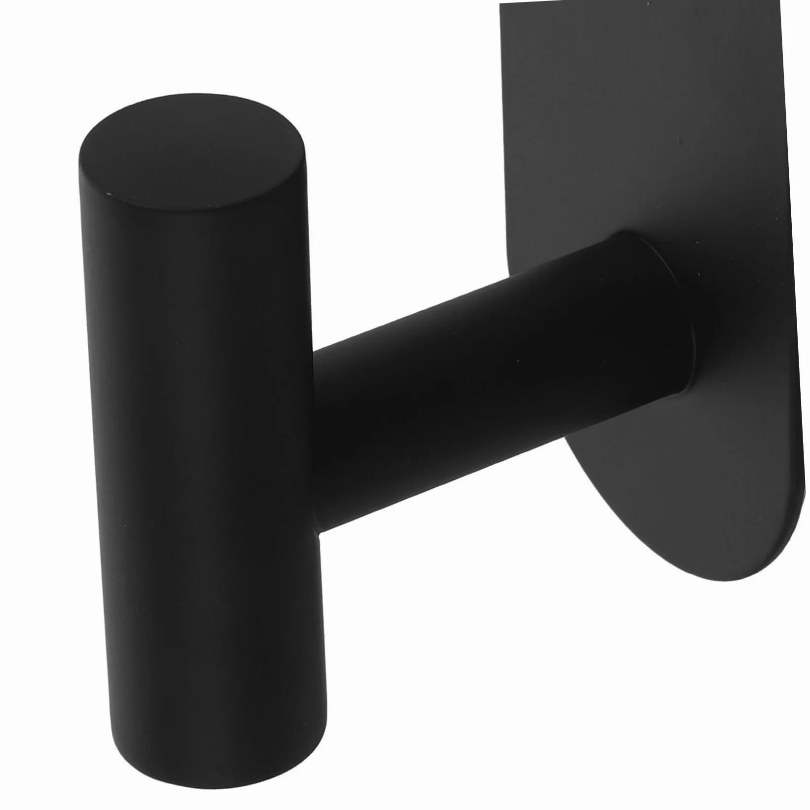NUOBESTY 3 Set Gancio Adesivo in Acciaio Inossidabile Ganci Per Muro Gancio Per Asciugamani Da Doccia A Forma Di Portasalviette Per Bagni Gancio in Metallo Black 2 Pezzi*3