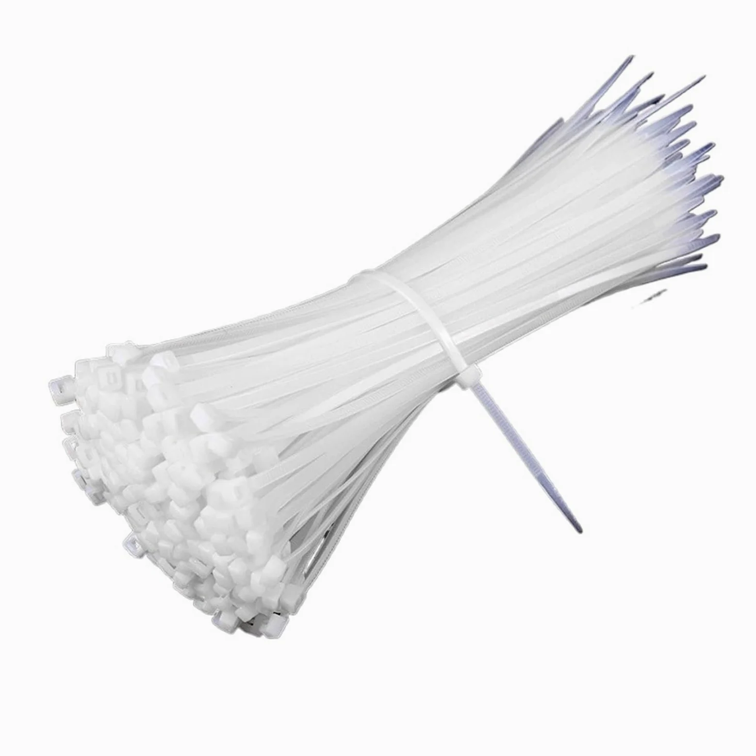 Fascette per Cavi Fascette stringicavo autobloccanti in Nylon, 100 Pezzi, Fascette stringicavo Colorate in plastica, Fascio di Fascette Bianche(3.5x250(White) 100pcs)