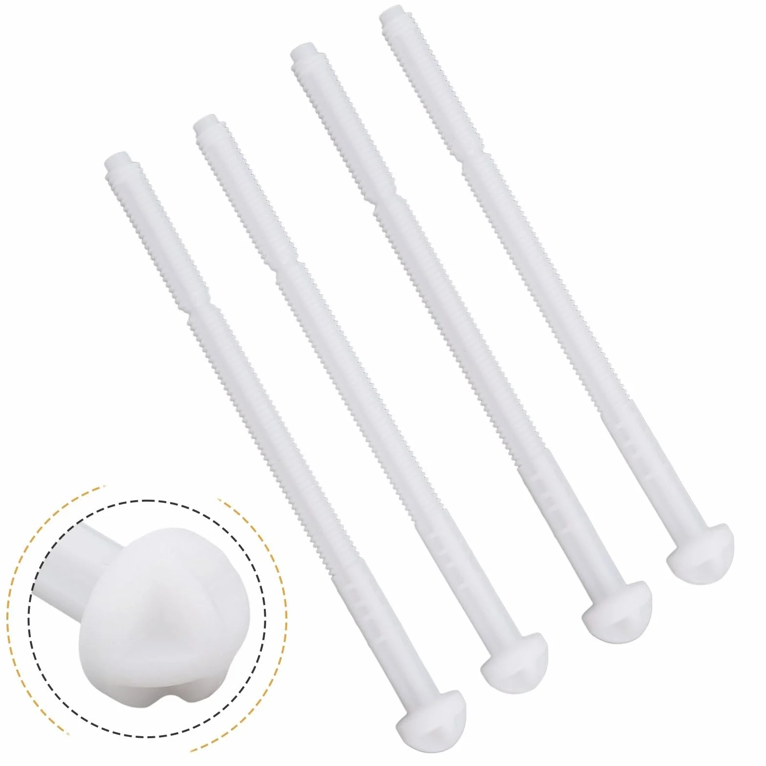 Set di 4 aste di azionamento per piastra di scarico, compatibili con modelli Twinline per barra pressatrice Twinline 240.074.00.1