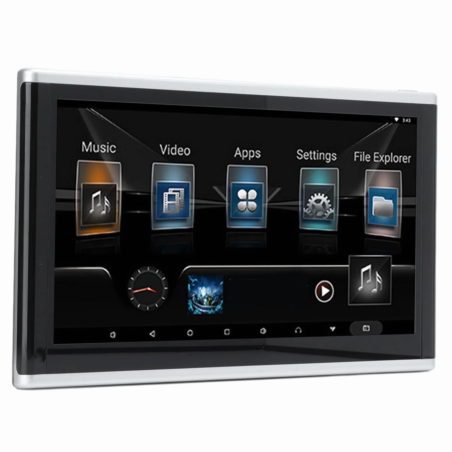 Fockety Lettore Video poggiatesta per Auto 10.1 Pollici, poggiatesta TV Touch Screen IPS Supporto 4K Trasmettitore FM Monitor per poggiatesta Monitor multimediale Digitale, MP3 MP4 WMA Avi
