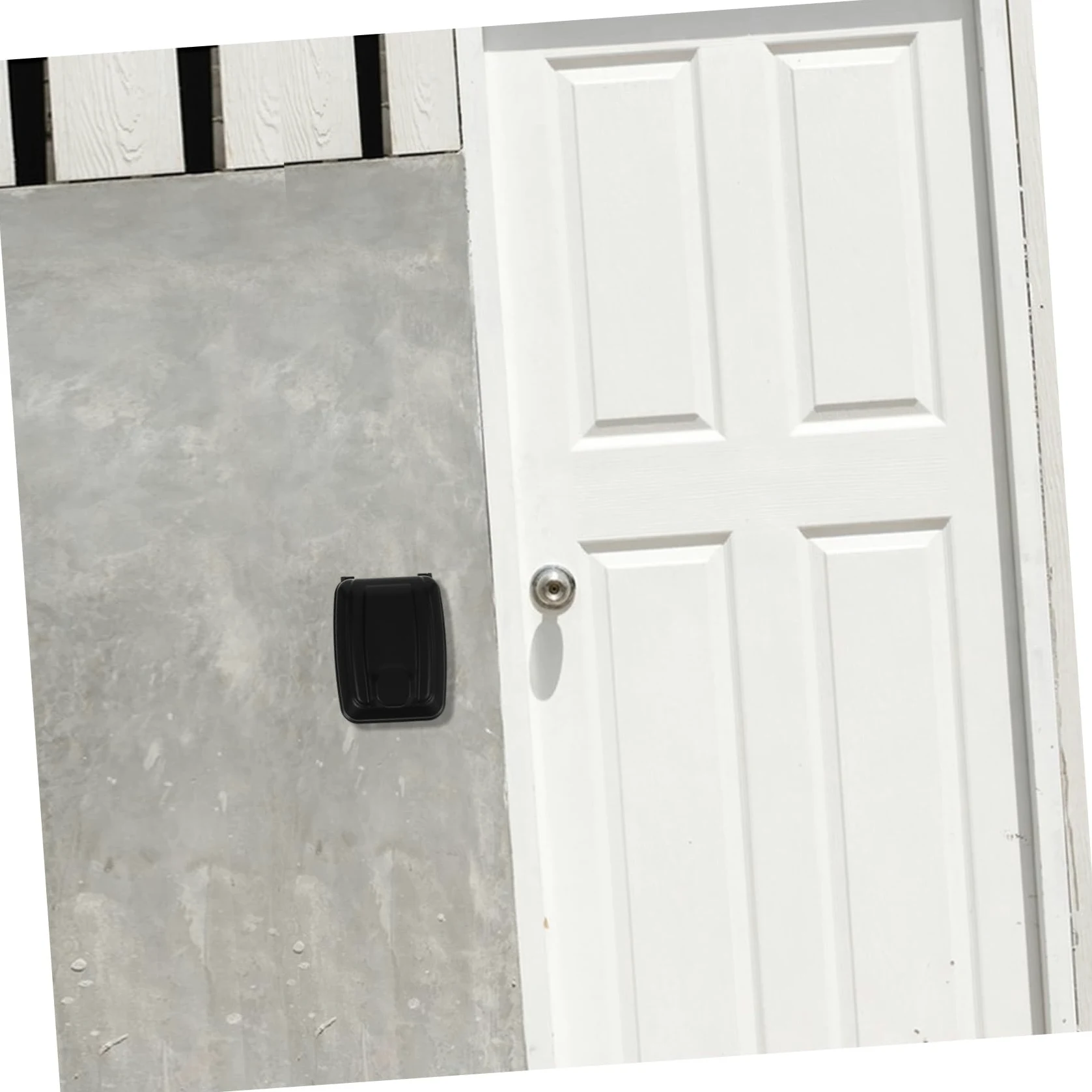 NUOBESTY Cassetta Chiavi da Parete con Codice, Box Sicurezza Nero | Lega di Zinco e Plastico, Design Elegante e Stile Slim, per Aule e Giardini