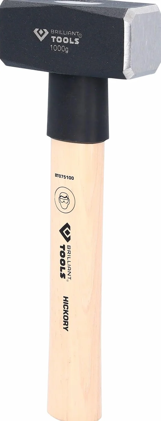 BRILLIANT TOOLS BT075100 Mazzetta con manico hickory, 1000 g