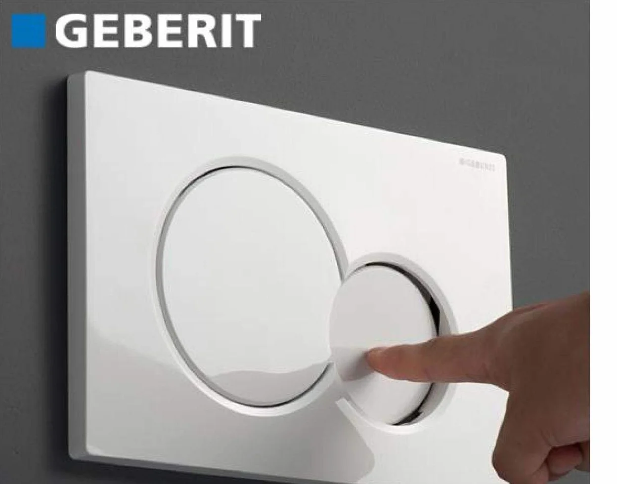 GEBERIT Placca bianca Sigma 01 115.770.11.5 per cassetta incasso
