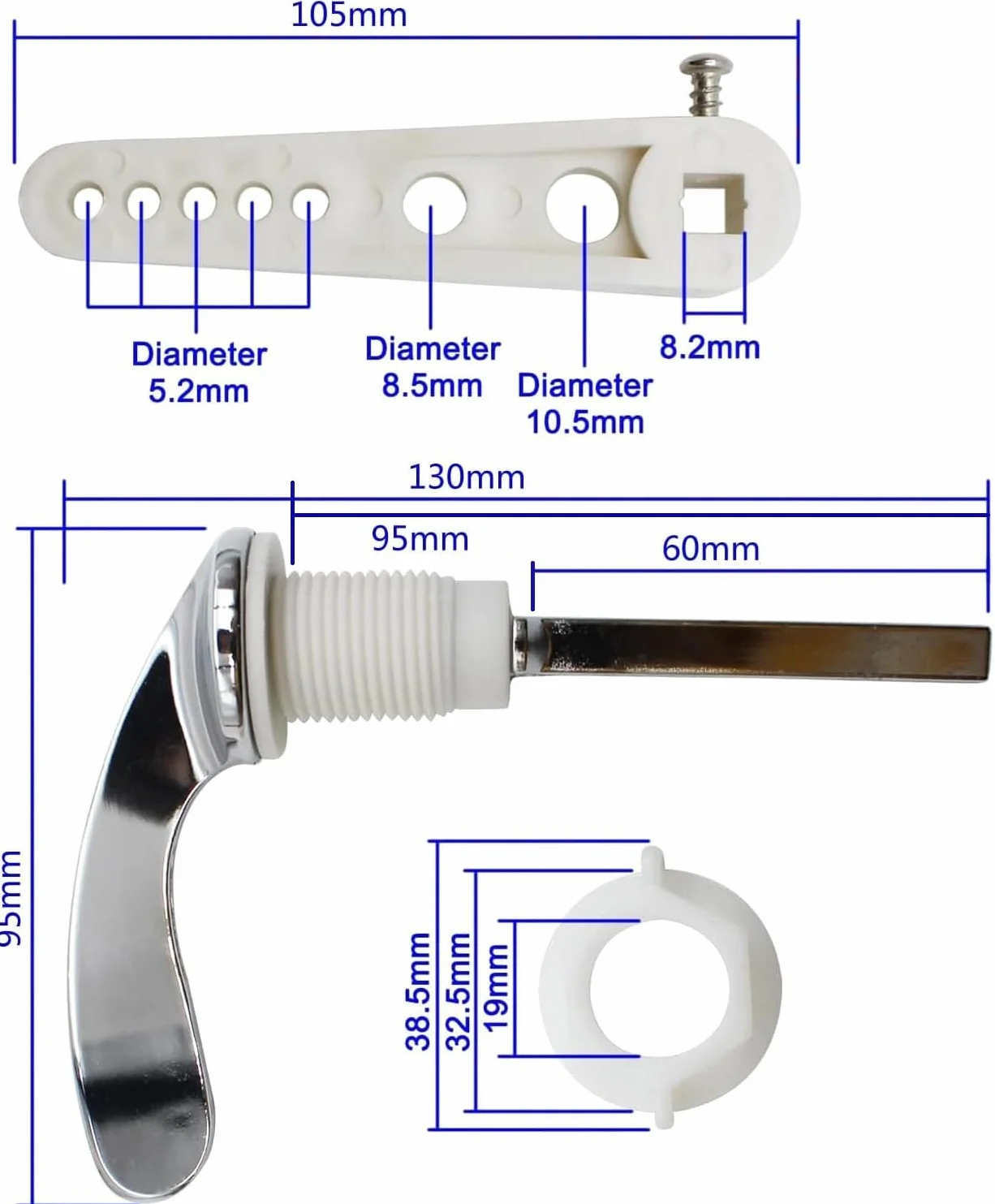 Bulk Hardware BH05645 Maniglia Sostitutiva