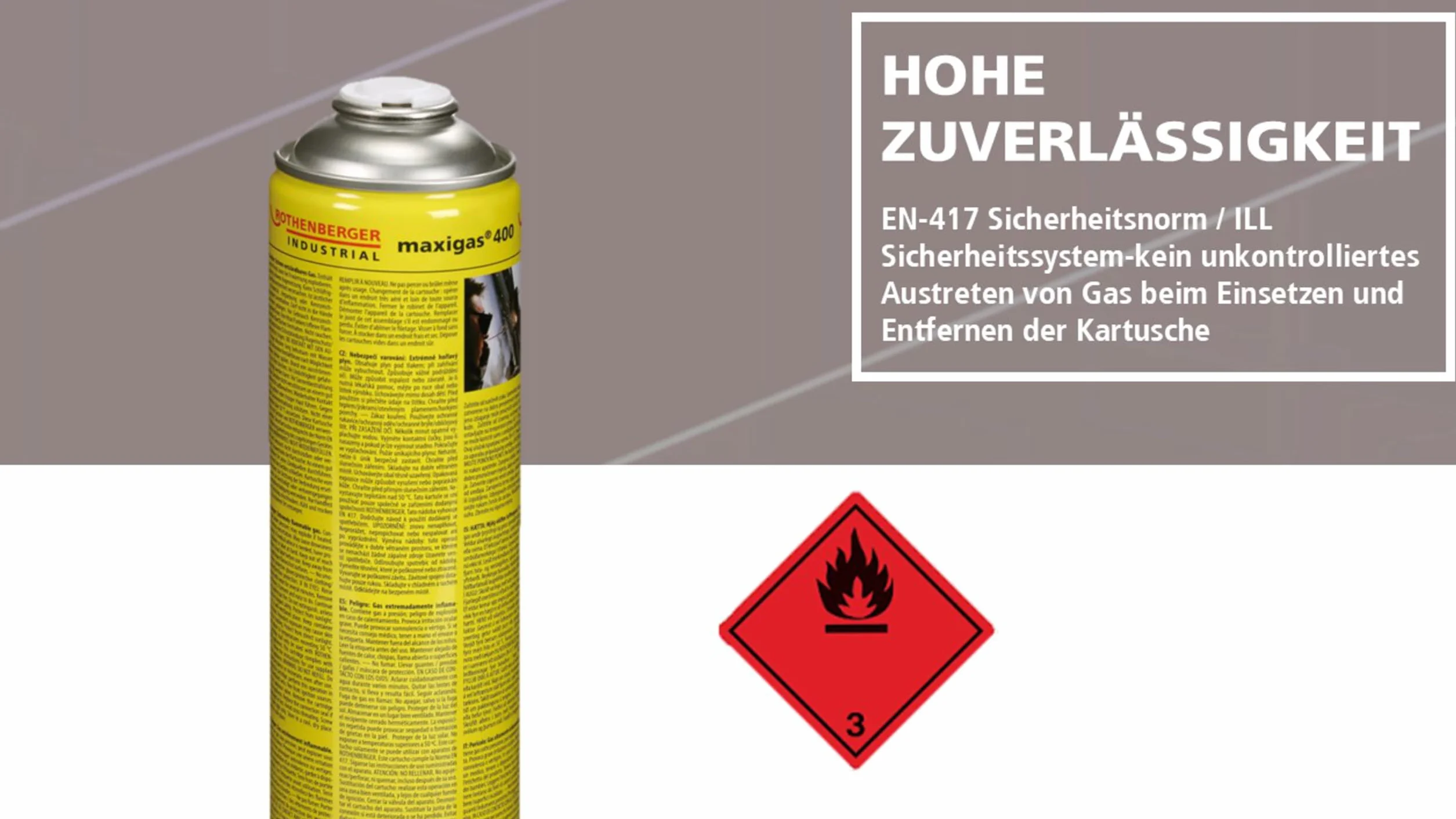 Rothenberger 35570 Maxigas 400 Miscela Speciale di Gas, 600 Ml, Giallo