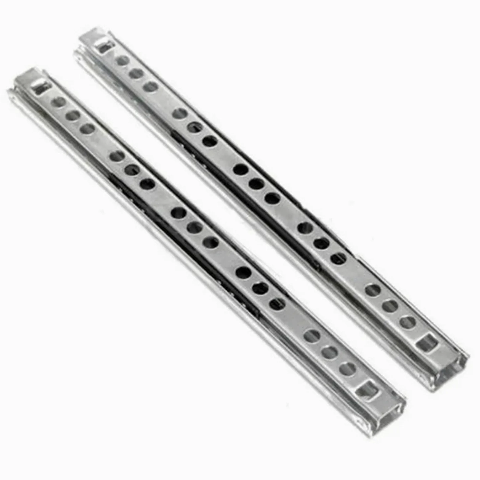 Guide Per Cassetti 8-16 Inches Stainless Steel Drawer Slides Soft Close Track Rail Sliding 2-Section Cabinet Furniture Hardware Per Cucina(16 inch)