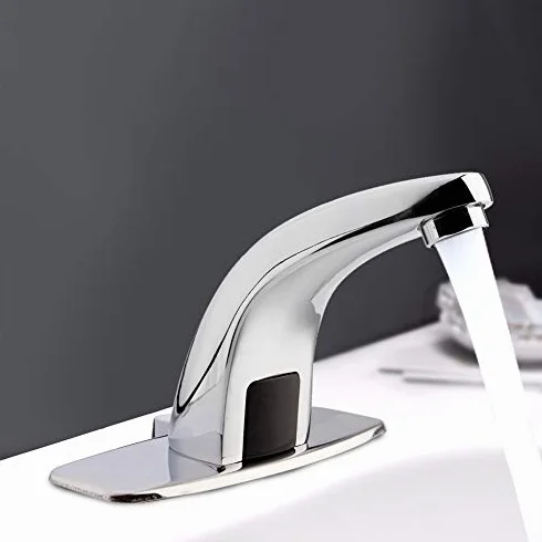 Rubinetto Automatico con Sensore a Infrarossi per Lavabo Lavello Intelligente con Scatola di Controllo e Valvola Miscelatrice Acqua Calda e Fredda