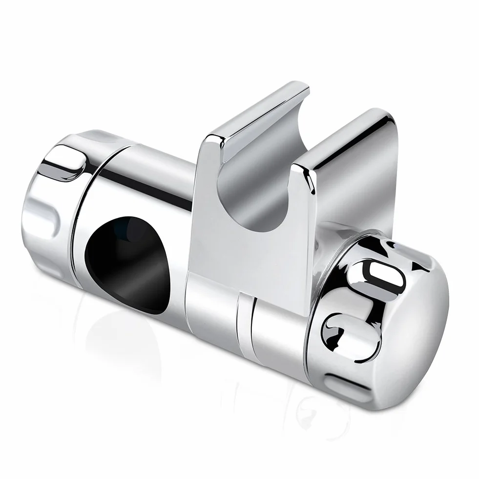 Staffa Supporto Doccia Orientabile Universale ABS Cromata 25 mm per Soffione Barra Saliscendi