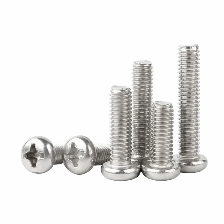 Bulloni Acciaio Inossidabile 304 M3.5 x 8mm Testa Tonda Croce Viti Macchina