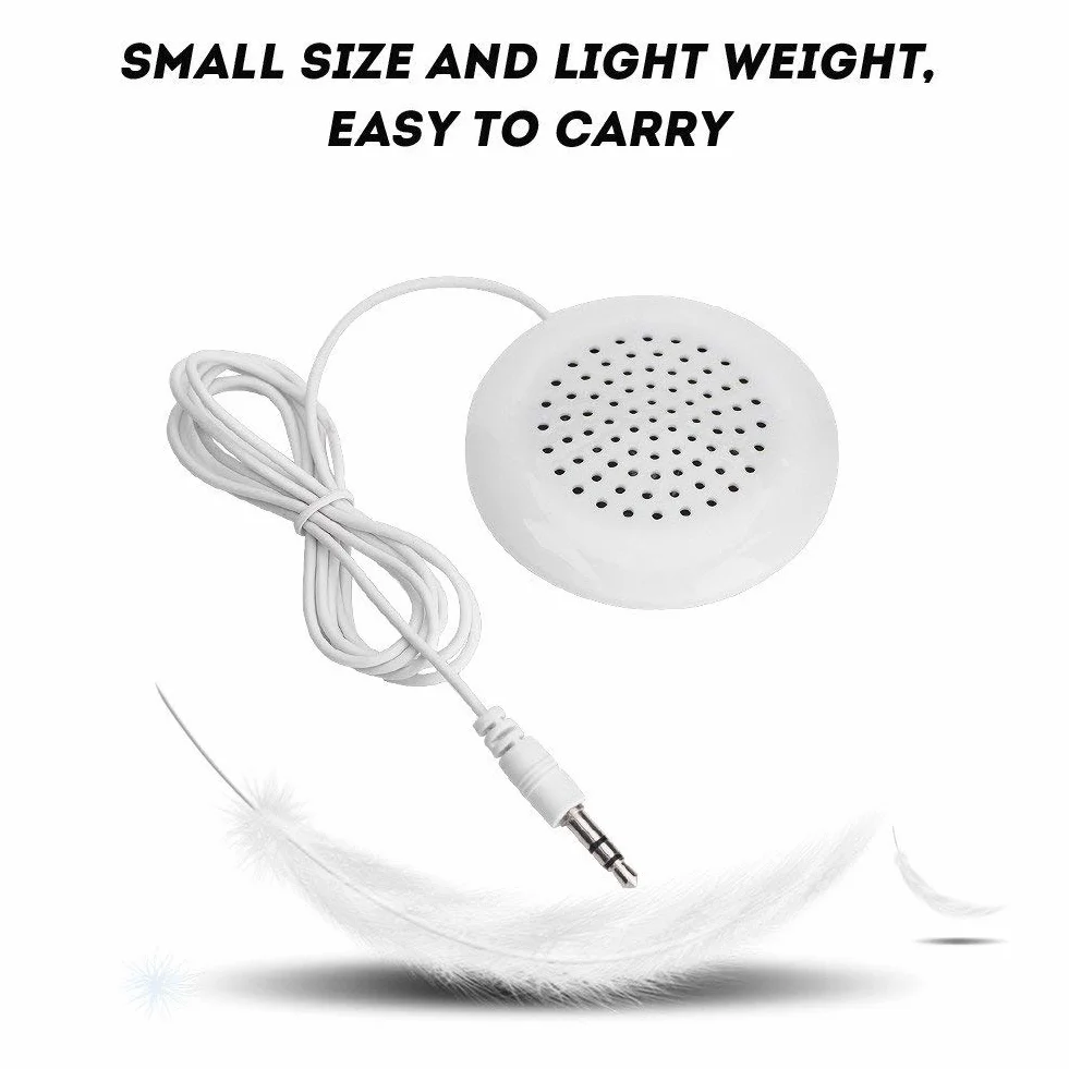 Garsent Mini altoparlante, 3,5 mm fai da te portatile sotto cuscino altoparlanti con suono stereo HIFI, altoparlanti cuscino per MP3, MP4, lettore CD, telefono cellulare