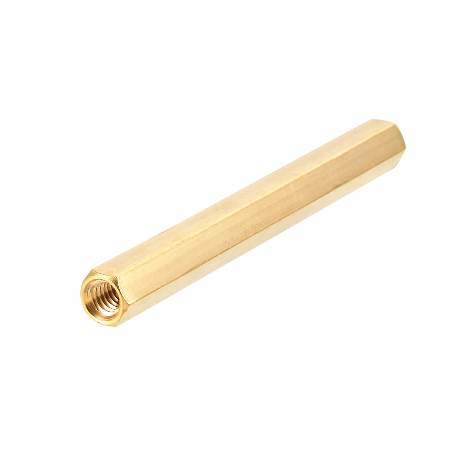 PATIKIL M4x60mm Femmina Filettata Ottone Esagonale Distanziale Spaziatore Dado, 10pz