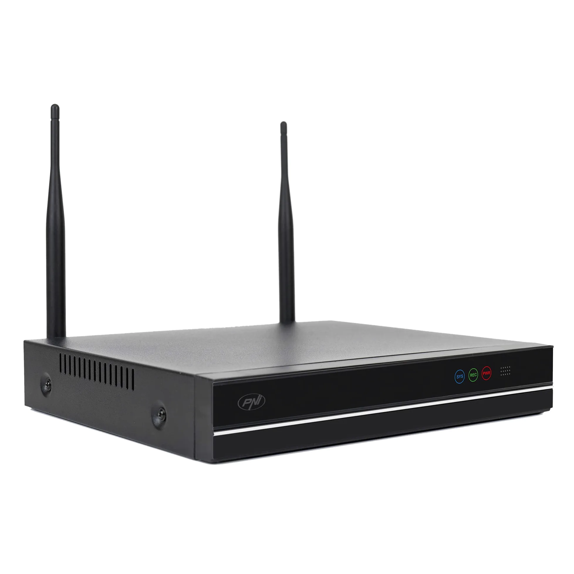 PNI House WiFi660 Kit di videosorveglianza NVR 8 canali e 4 telecamere wireless da esterno 3MP, P2P, IP66