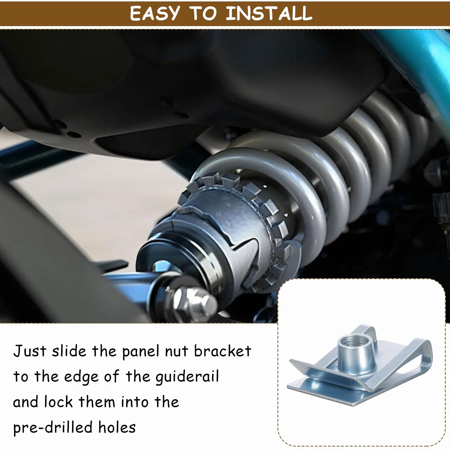 70 Pz U Clip Fissaggio Auto M4 M5 M6 Dadi a Clip a U Viti Autofilettanti Kit Clip per Carrozzeria