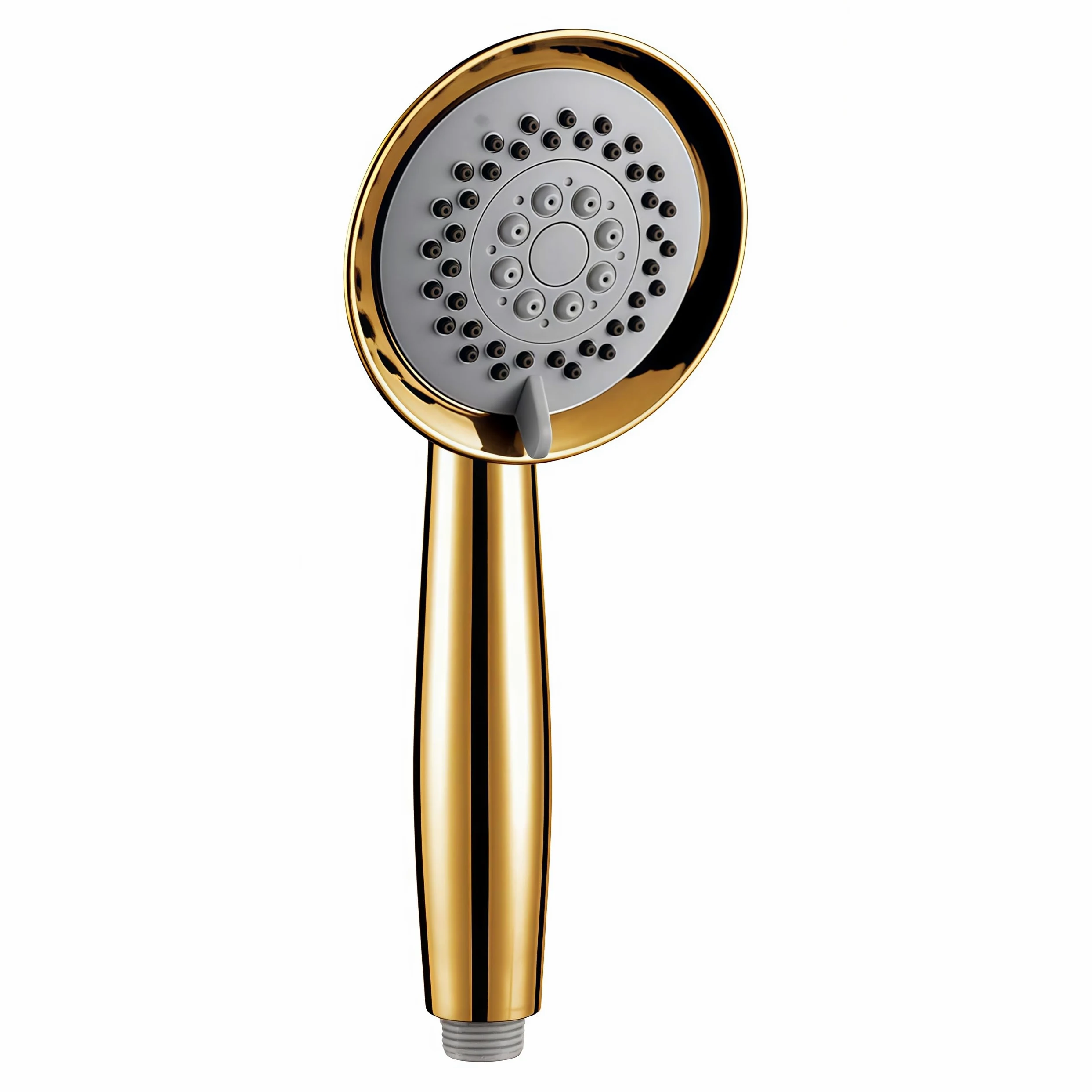Palmare Docce soffione a mano con Doccetta in rame massiccio placcato in oro con tre funzioni Doccia di lusso Soffione per doccia a mano di lusso con supporto in oro e flessibile per doccia