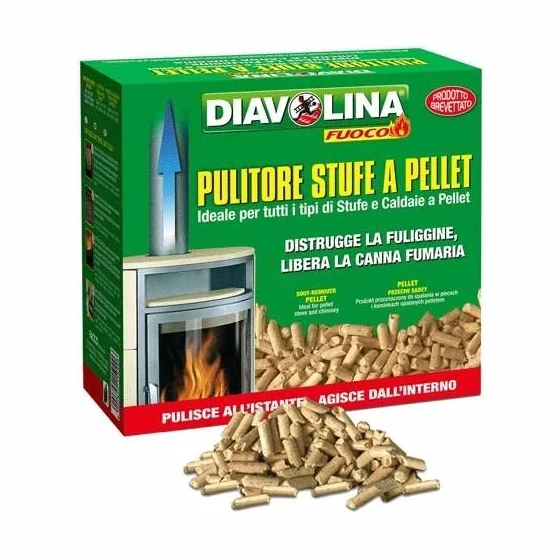 La zappa Pellet spazzacamino pulitore mangia fuliggine per stufe e caldaie kg 1,5