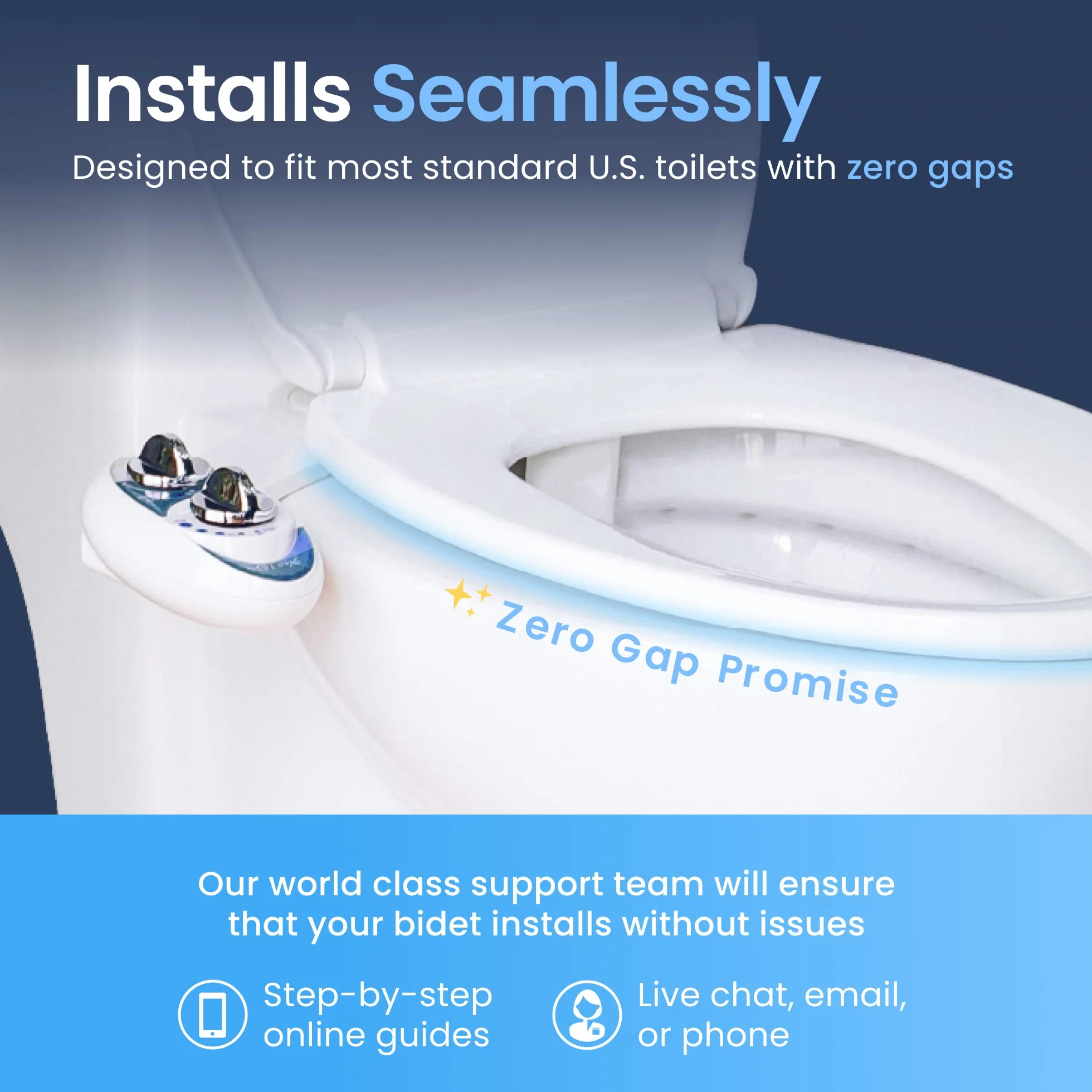 Luxe bidet Neo 320 Elite Series self Cleaning Dual Nozzle non-electric Mechanical bidet WC