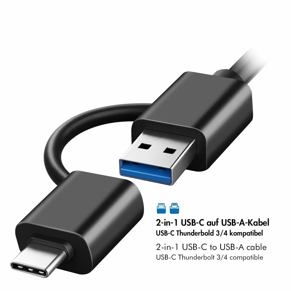 LogiLink Docking Station USB-C (3.2 Gen1) per HDD/SSD SATA da 2.5" e 3.5", con luce RGB, compatibile con Thunderbolt, Windows, Mac OS, Linux