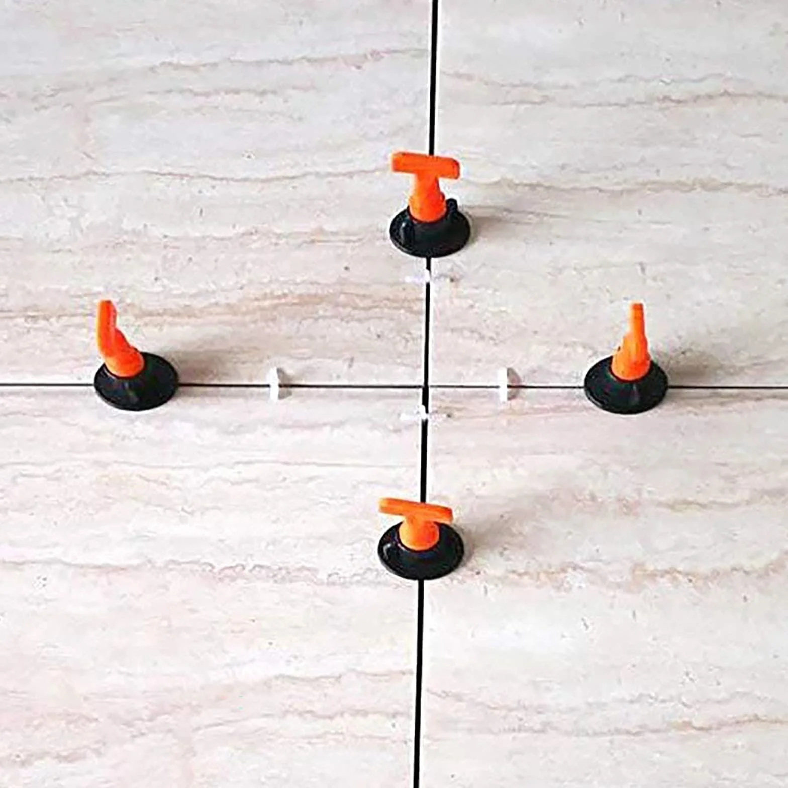 Distanziatori per Piastrelle 1,5 mm 50 Pcs Aghi in Acciaio 100 Pcs Croce con Chiave Speciale