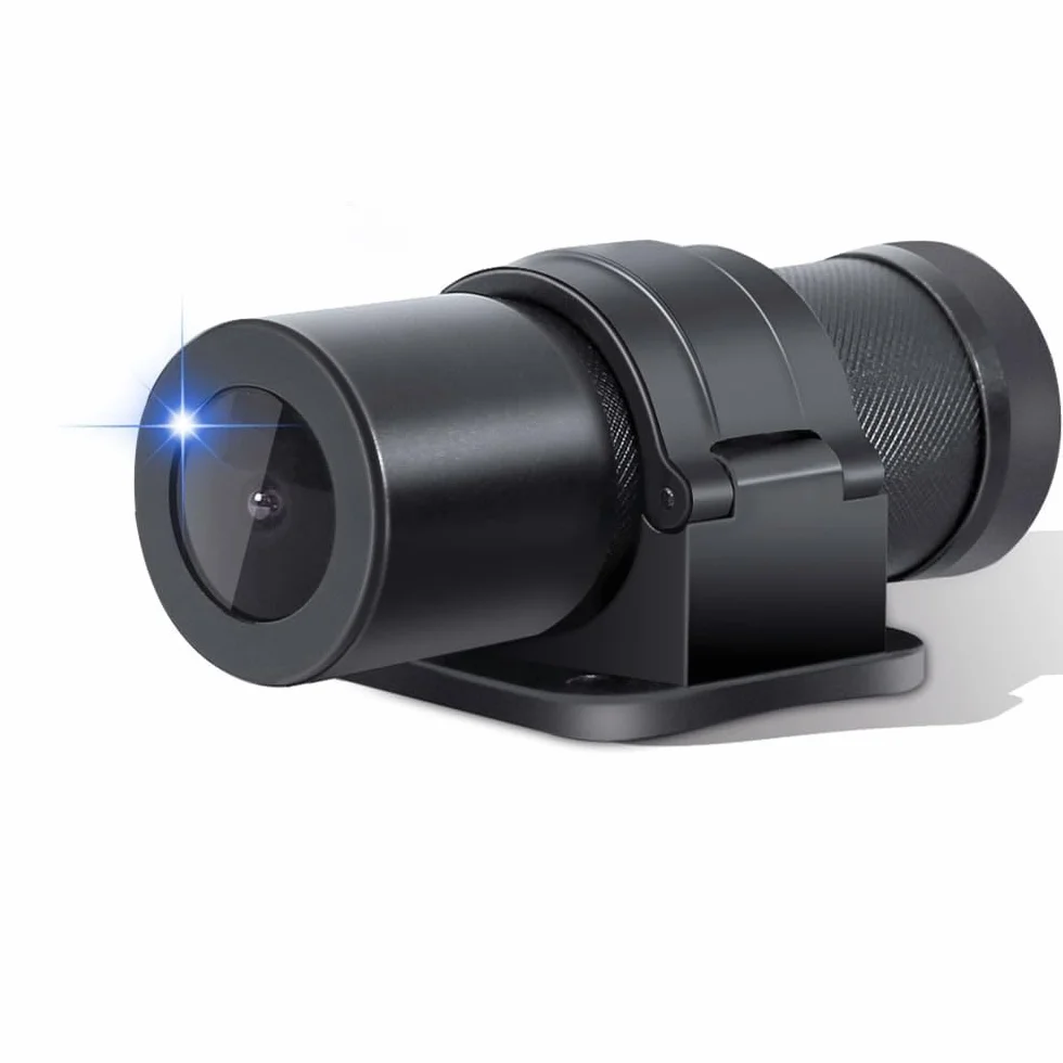 Telecamera portatile WiFi VSYSTO per casco da bici e moto, accensione/spegnimento automatico, lente HD 1080P grandangolare da 150° con visione notturna, action camera, sensore G, registrazione in loop
