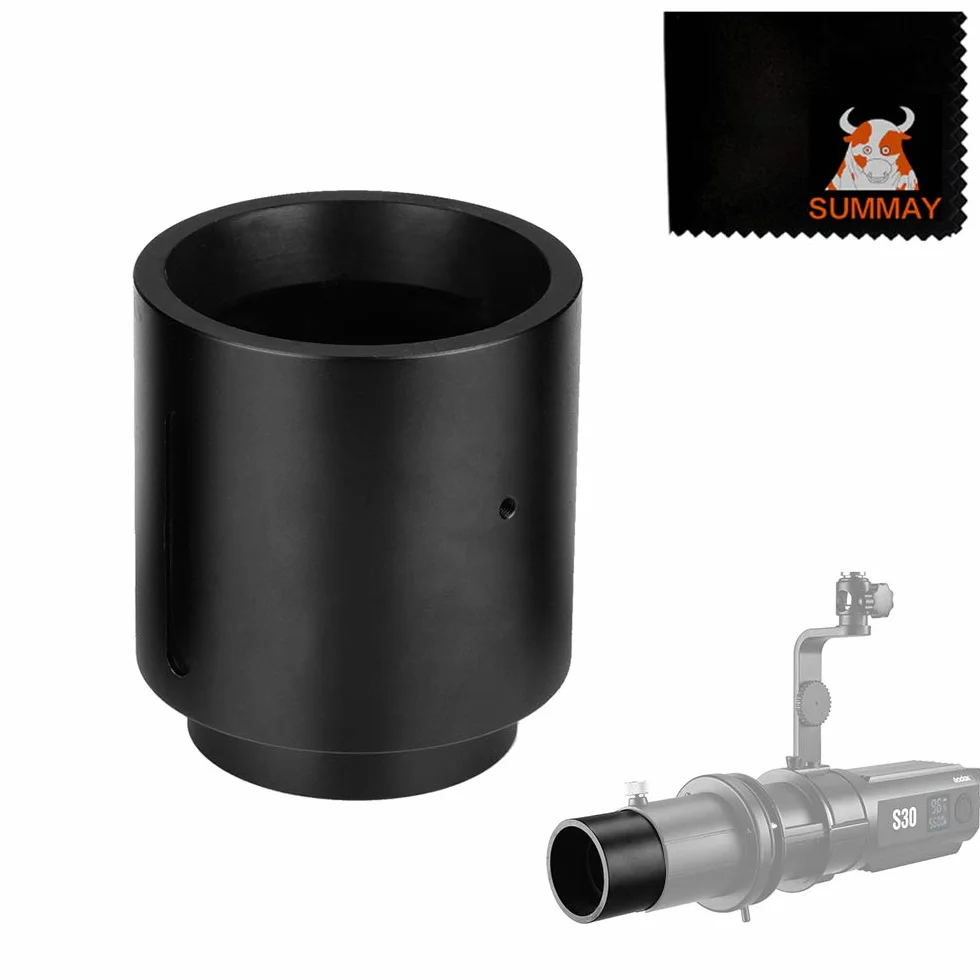 GODOX S30 Attachment +SA-02 Obiettivo 60mm per GODOX S30 LED Video Luce Registrazione Video Fotografia Ripresa Esterna (SA-02)