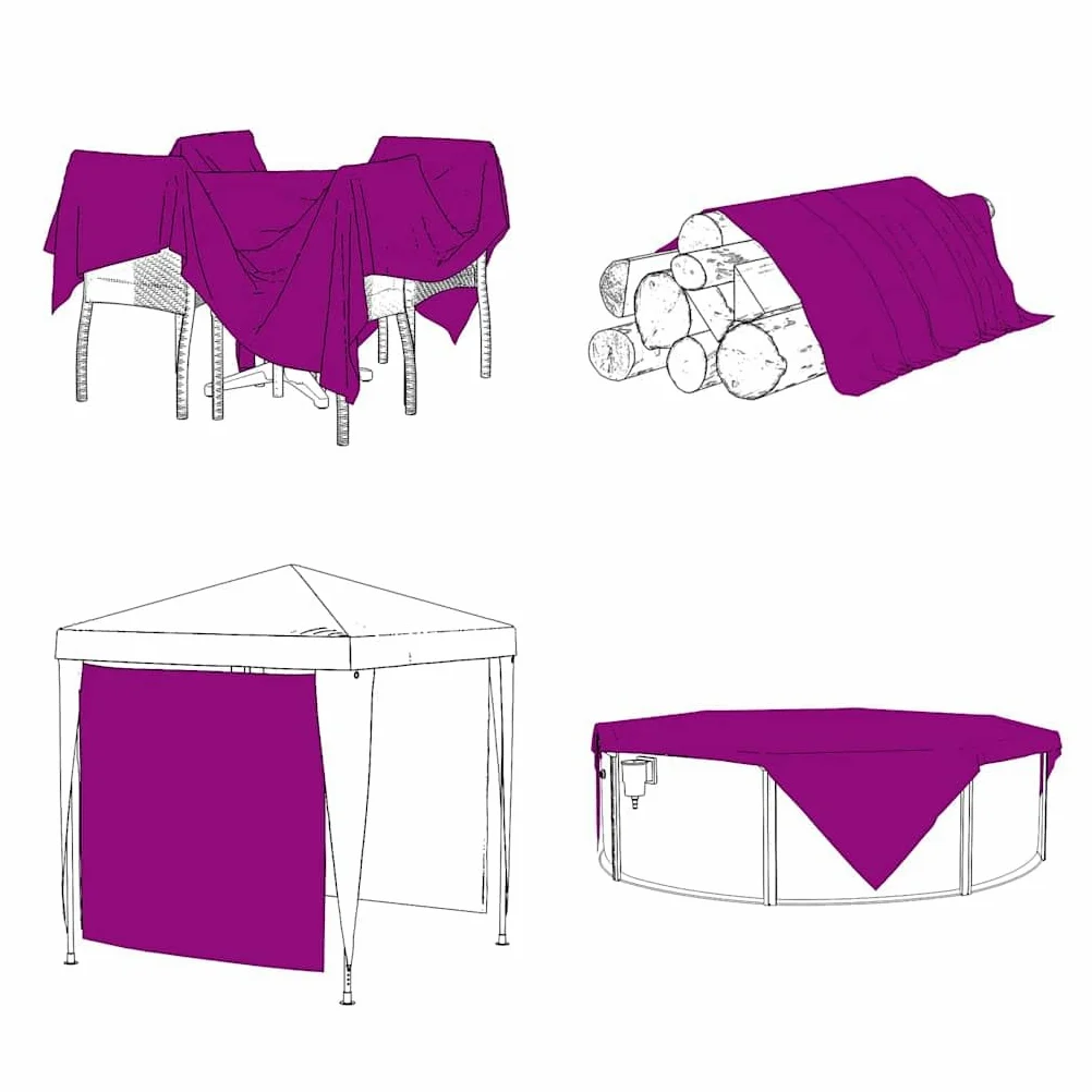 Telone trasparente 6x8 m in polietilene con occhielli, telone impermeabile per giardino, campeggio, auto e piscina, antistrappo, resistente alle intemperie, ai raggi UV