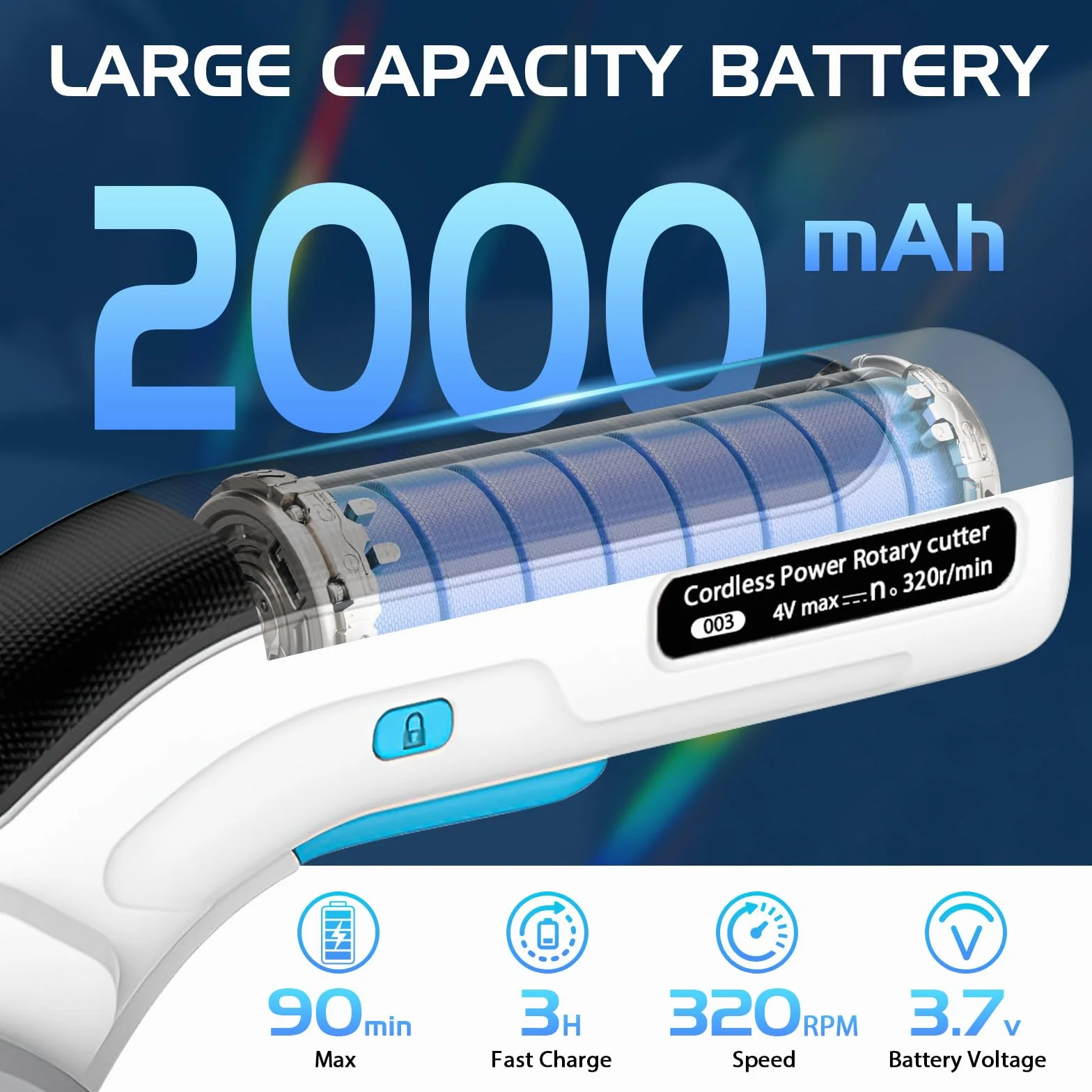Taglierina Elettrica per Cartone 3.7V Lama di Ricambio a Batteria Universale