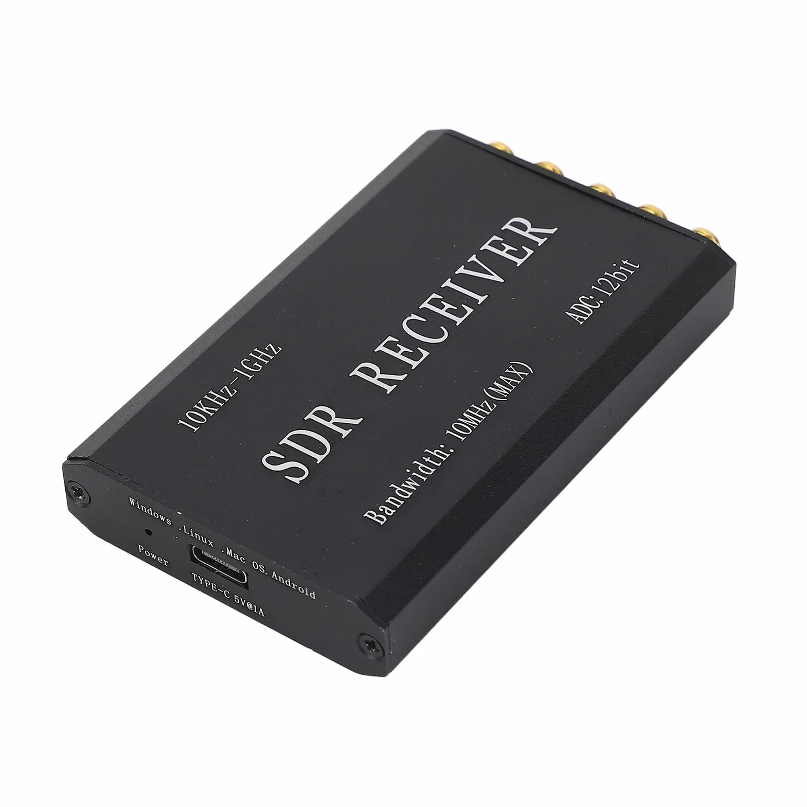 Ricevitore Radio Software-defined Semplificato Kit Ricevitore SDR USB Risoluzione 12 Bit 10k‑1GHz Larghezza di Banda 10MHz, Compatibile con GNURadio/SDR Touch, Adatto per