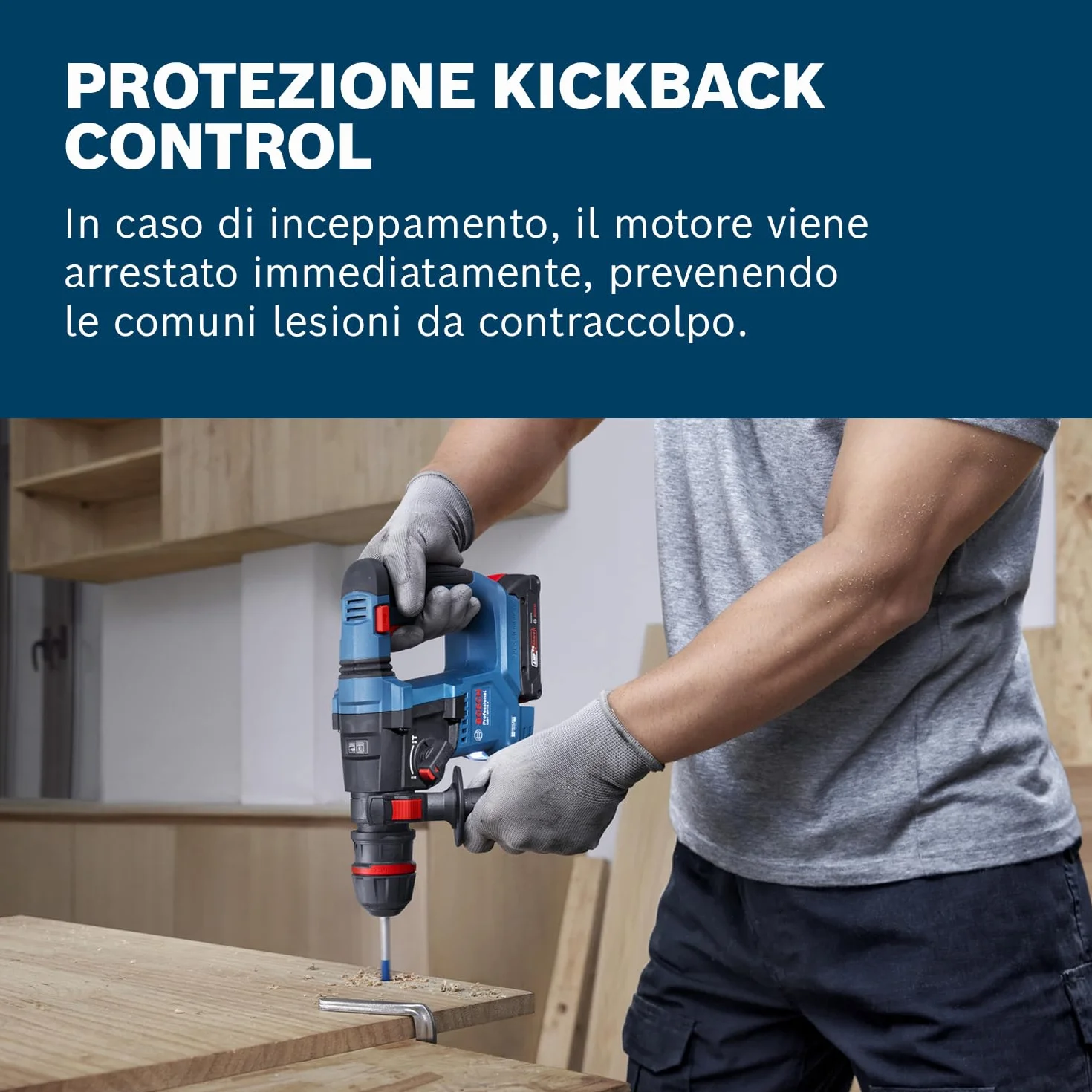 Bosch Professional GBH 18V-18 X Martello perforatore a batteria 18V 2.0Ah