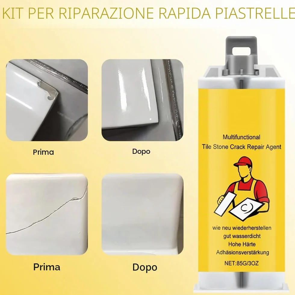 Kit Riparazione Piastrelle e Vasca da Bagno 85 g