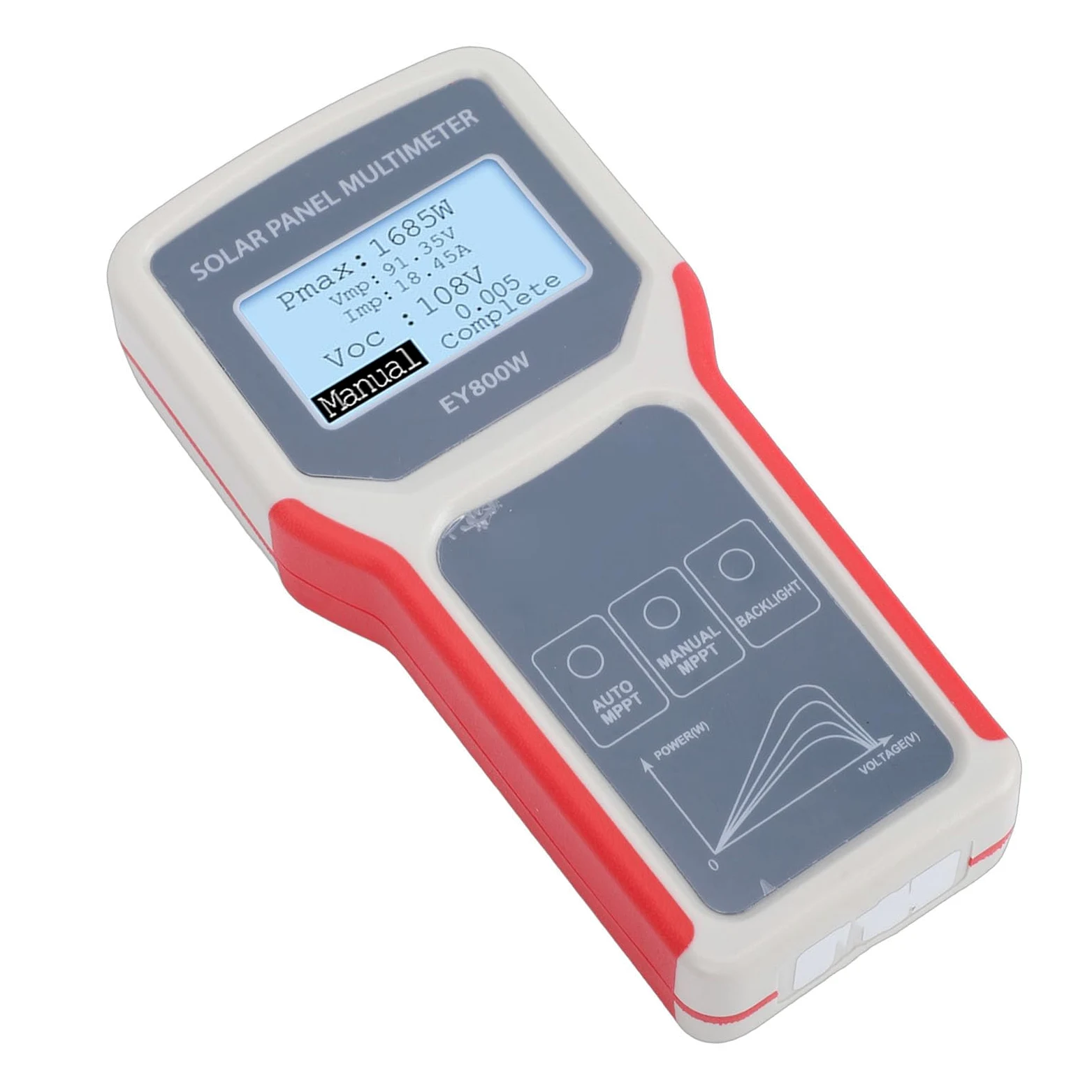 Fafeicy Tester per Pannelli Solari, Multimetro Automatico MPPT 5-800W 12-60V per Utenti e Installatori di Pannelli Fotovoltaici