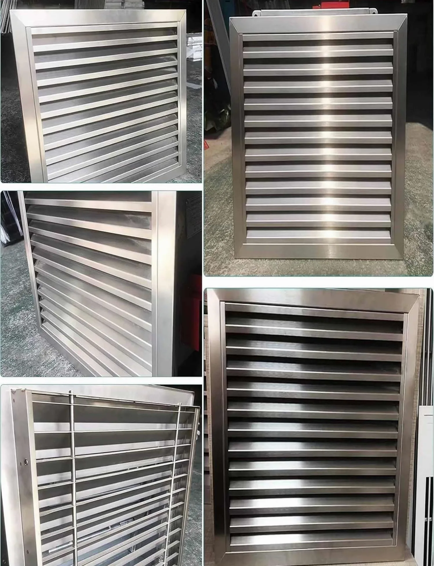 Generico Griglia di Ventilazione a lamelle in Acciaio Inossidabile Resistente, griglia Decorativa per condizionatore d'Aria per Installazione a Parete e a soffitto, Accessorio Durevole per bocchette