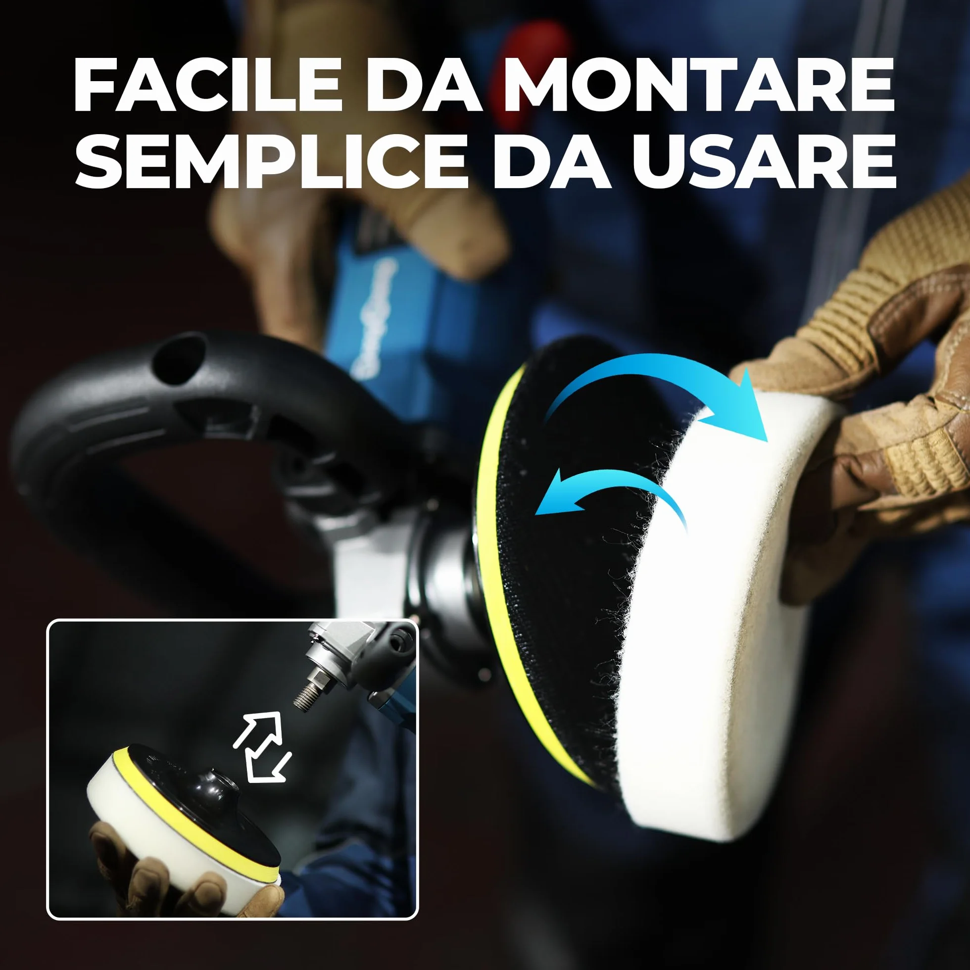 Dong Cheng Lucidatrice Senza Spazzole 150mm 4,0 Ah Batteria Avvio Graduale Stabilizzazione Elettronica