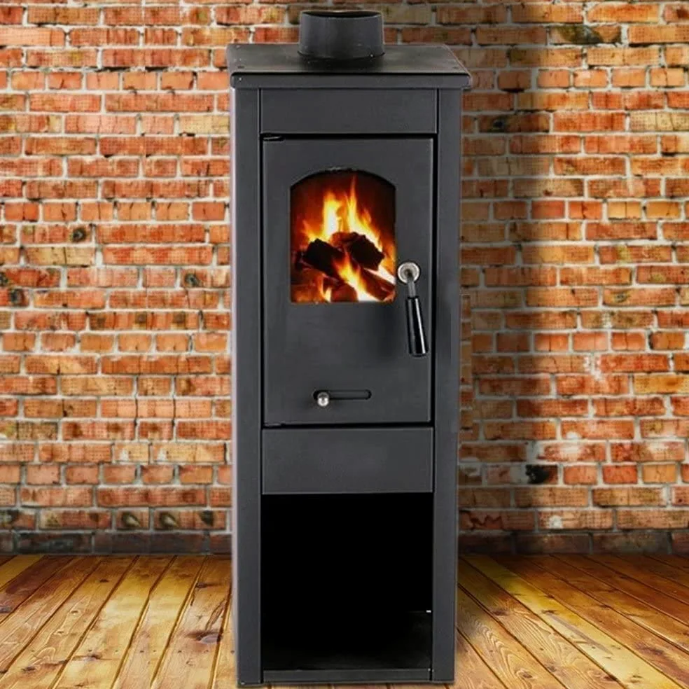 Stufa a legna/Termocamino in acciaio e ghisa 5/7 kW - Mod. Long Hold Fire (Cod. 5565)